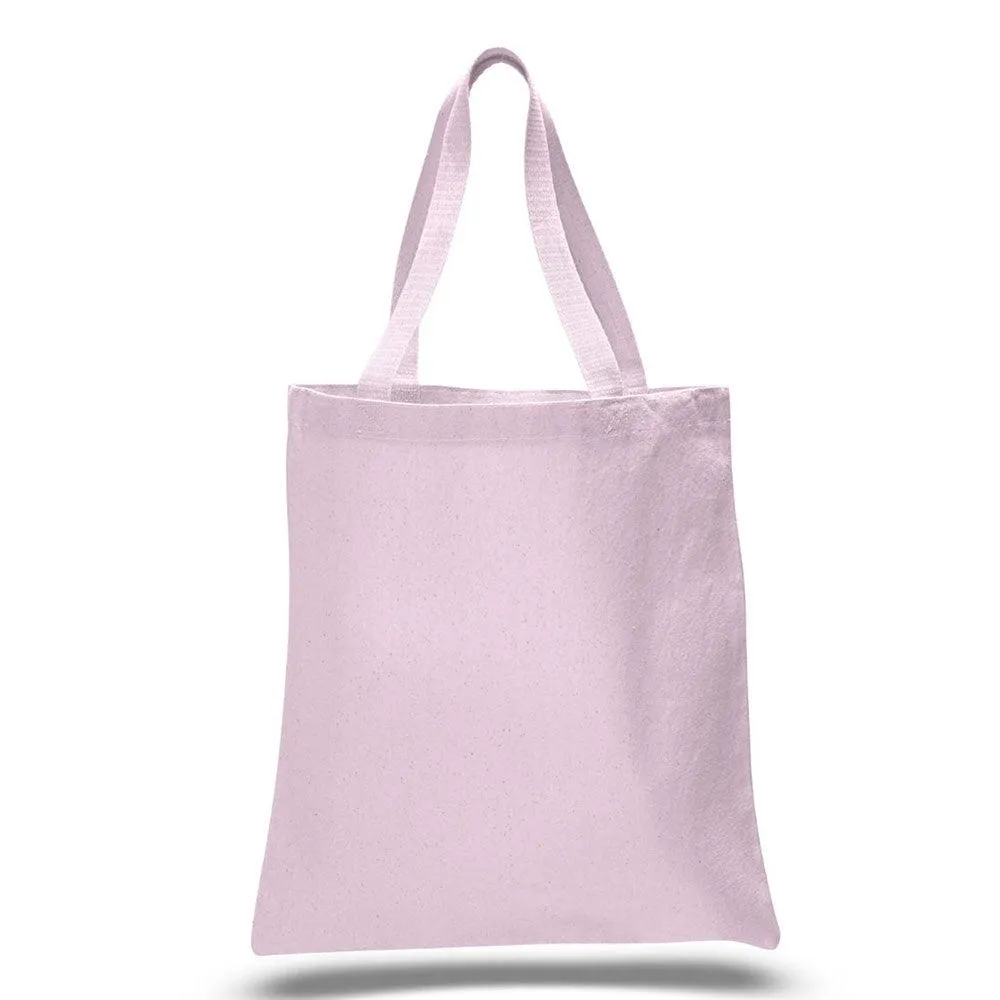 12 Oz. Colored Canvas Simple Tote Bag Customized with your Brand or Logo