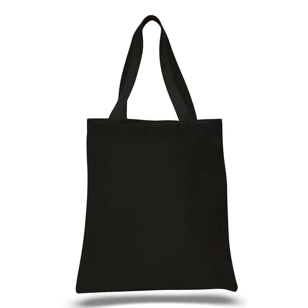 12 Oz. Colored Canvas Simple Tote Bag Printed with a Customizable BLOCK SPORT COLLECTION Design