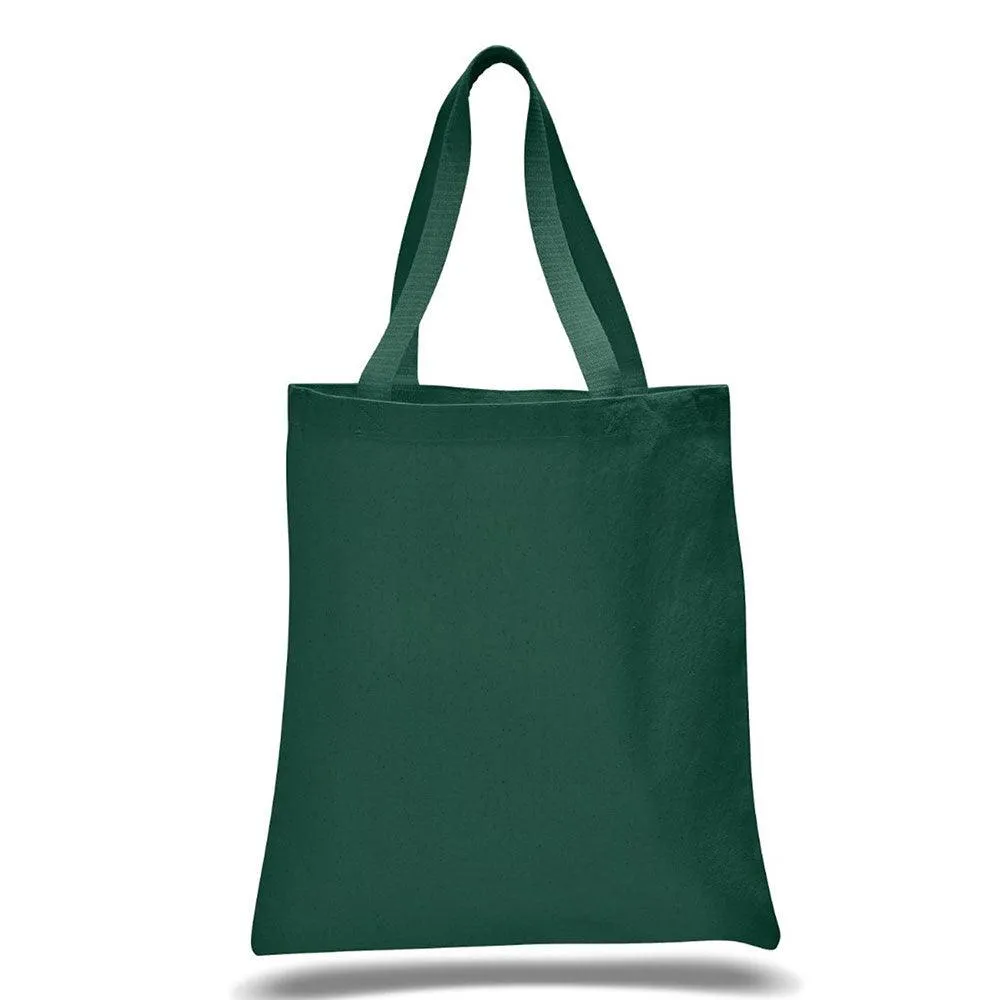 12 Oz. Colored Canvas Simple Tote Bag Printed with a Customizable SLANT COLLECTION Design