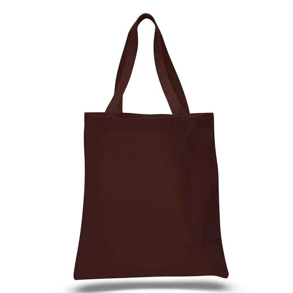 12 Oz. Colored Canvas Simple Tote Bag Printed with a Customizable STACK COLLECTION Design