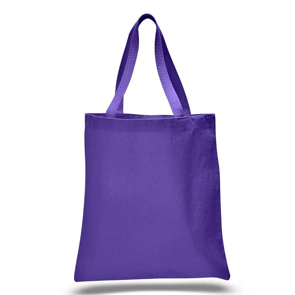 12 Oz. Colored Canvas Simple Tote Bag Printed with a Customizable TOWN SPORT COLLECTION Design