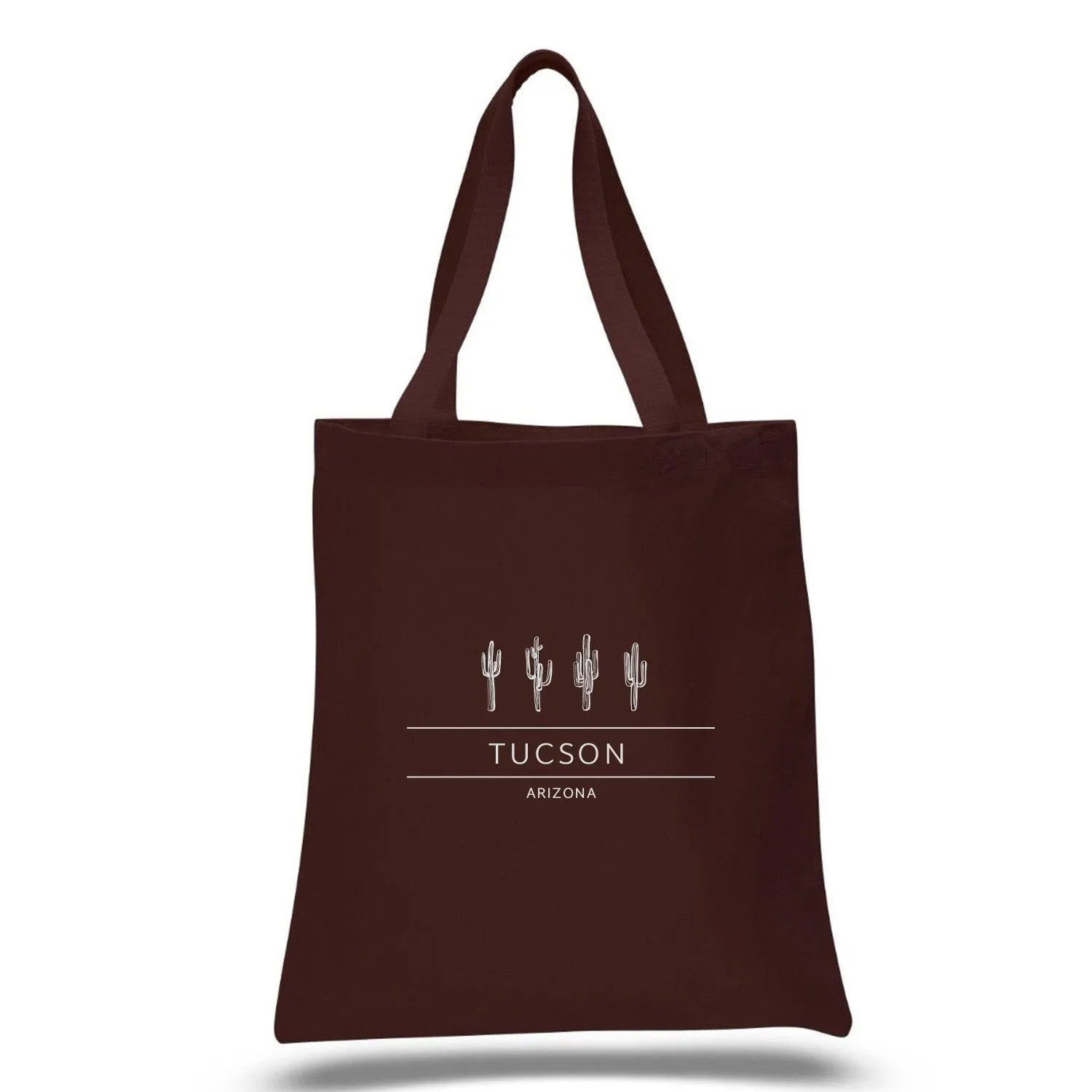 12 Oz. Colored Canvas Simple Tote Bag Printed with a Customizable WEST SAGUARO COLLECTION Design