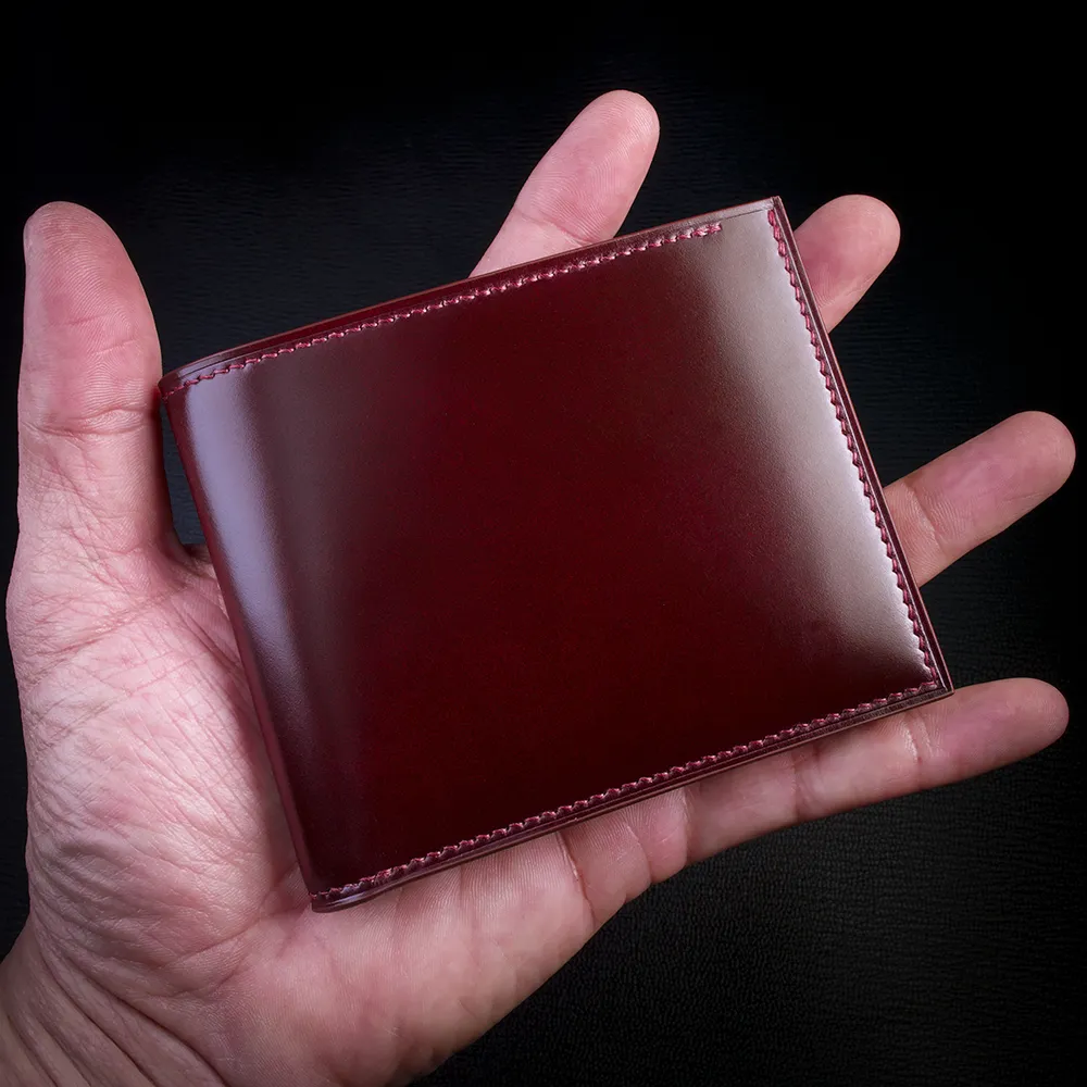 #90 Japanese Shell Cordovan & French Chèvre Combo Fully-Lined Bifold Wallet