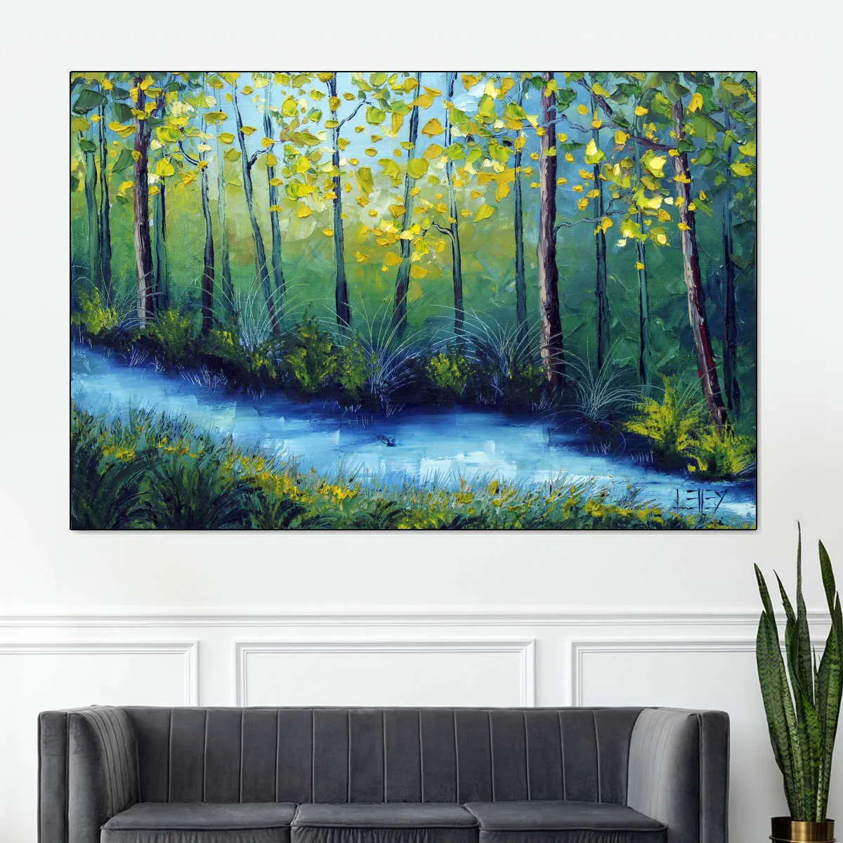 A Blue River Wall Art