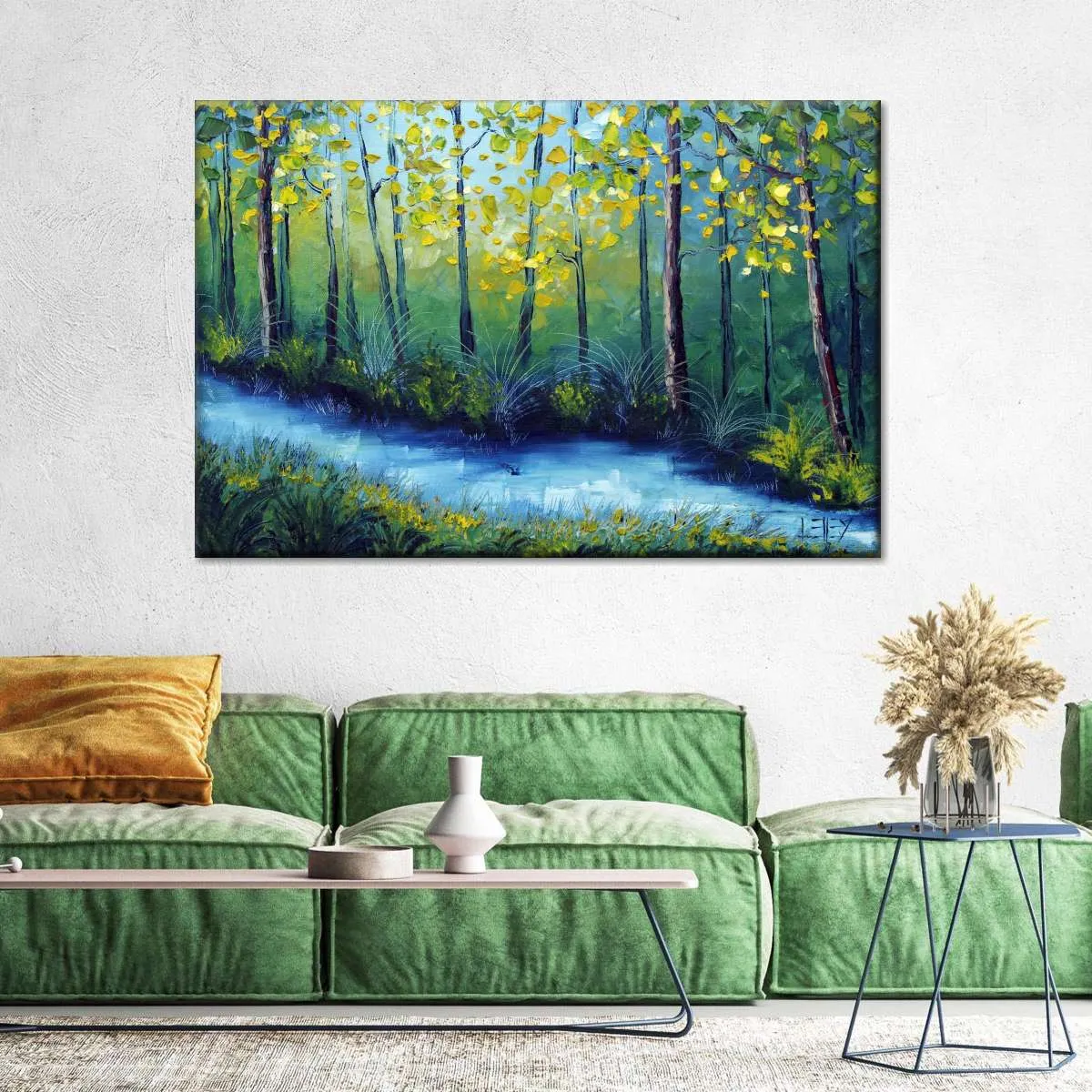 A Blue River Wall Art