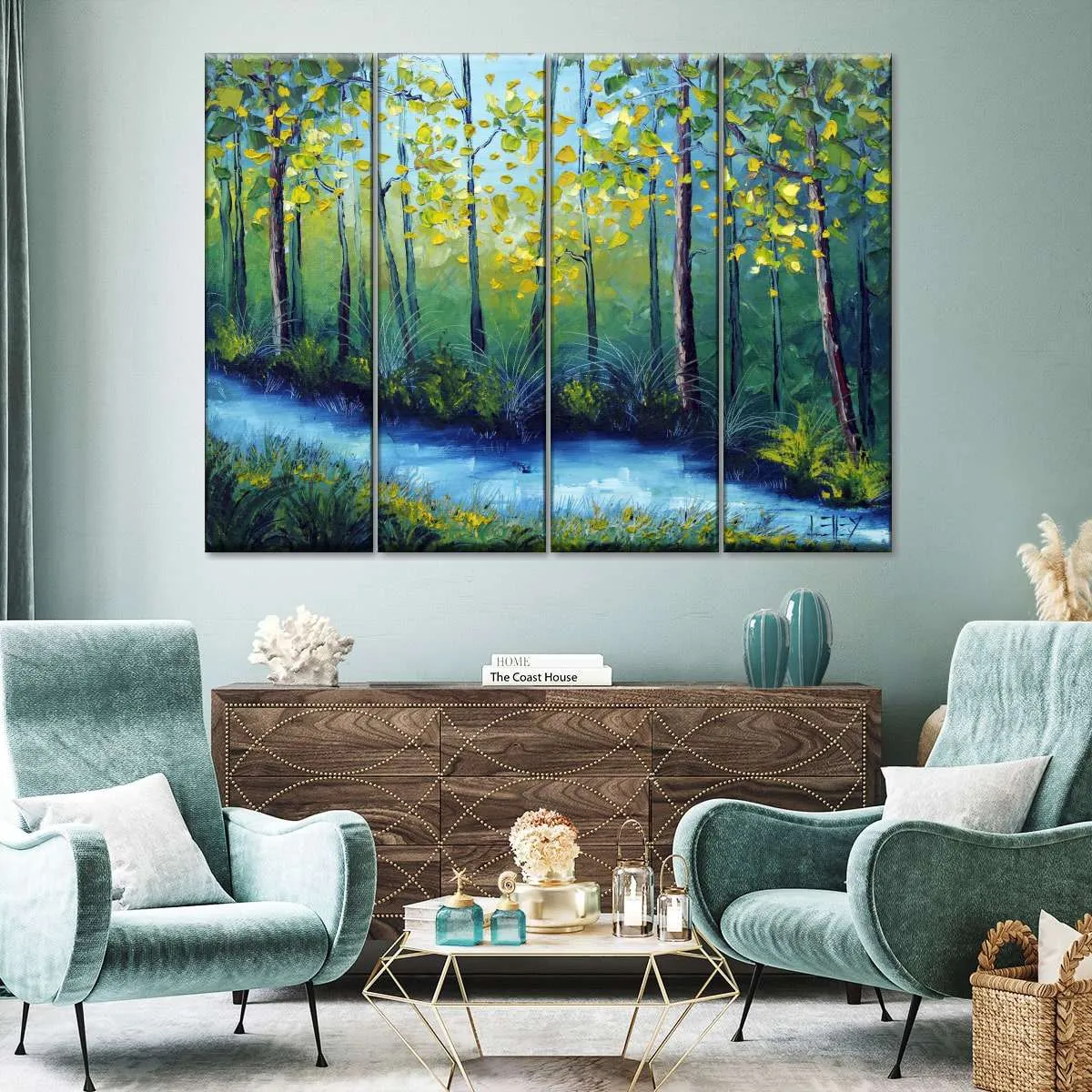 A Blue River Wall Art