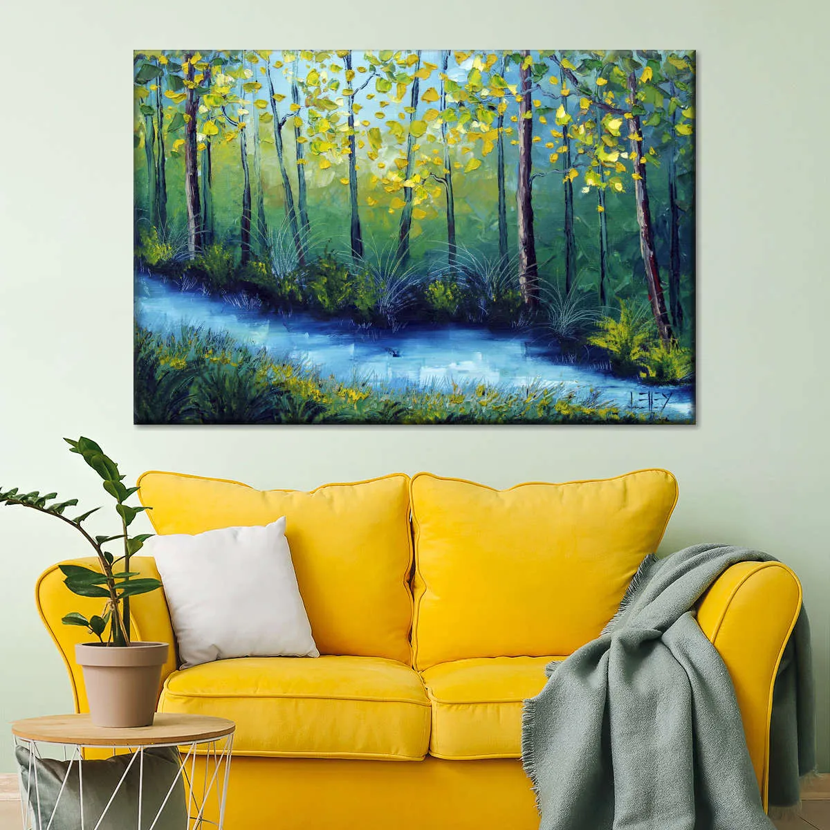 A Blue River Wall Art