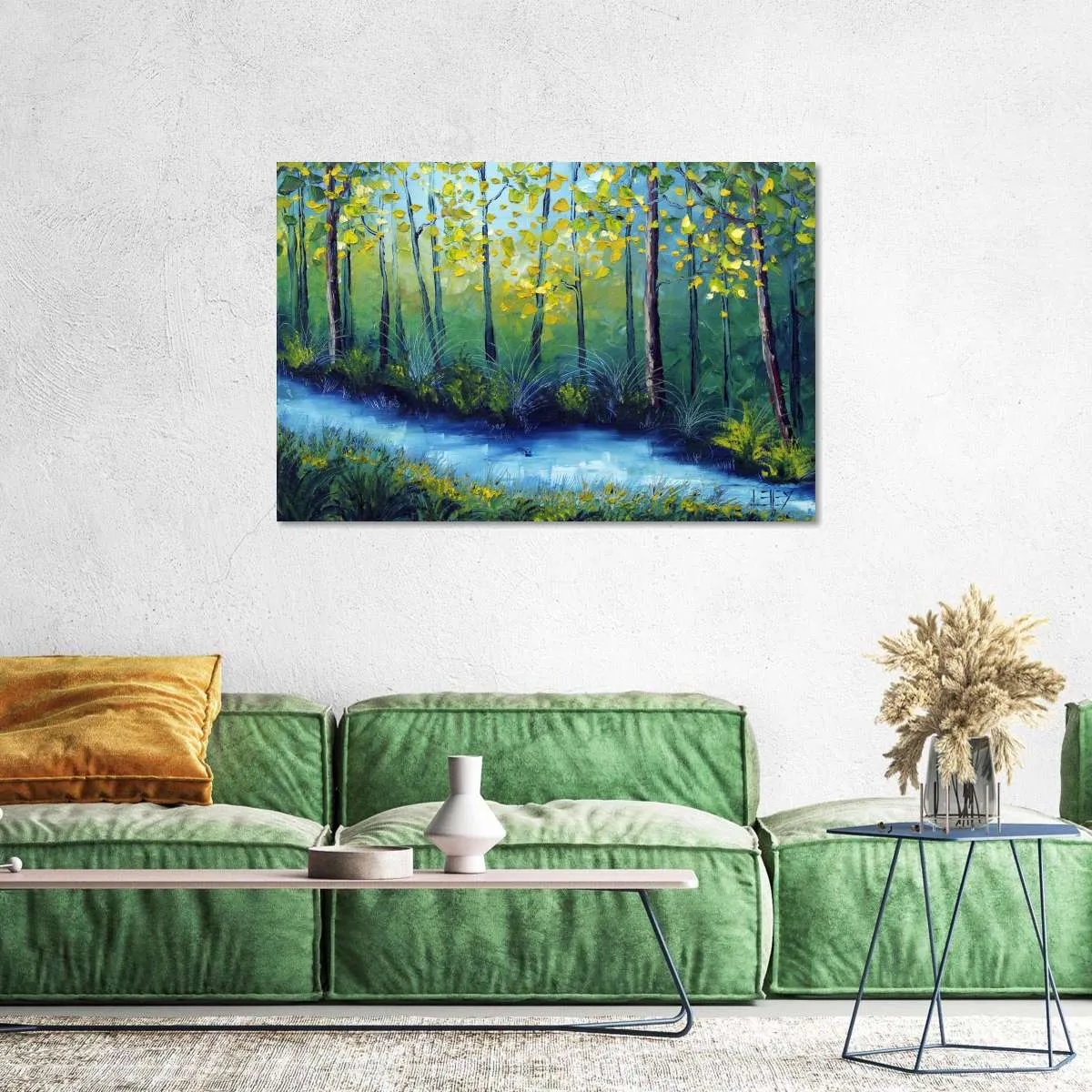 A Blue River Wall Art