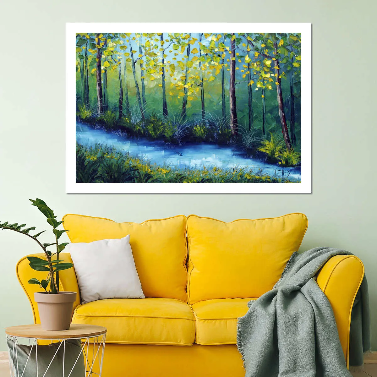 A Blue River Wall Art