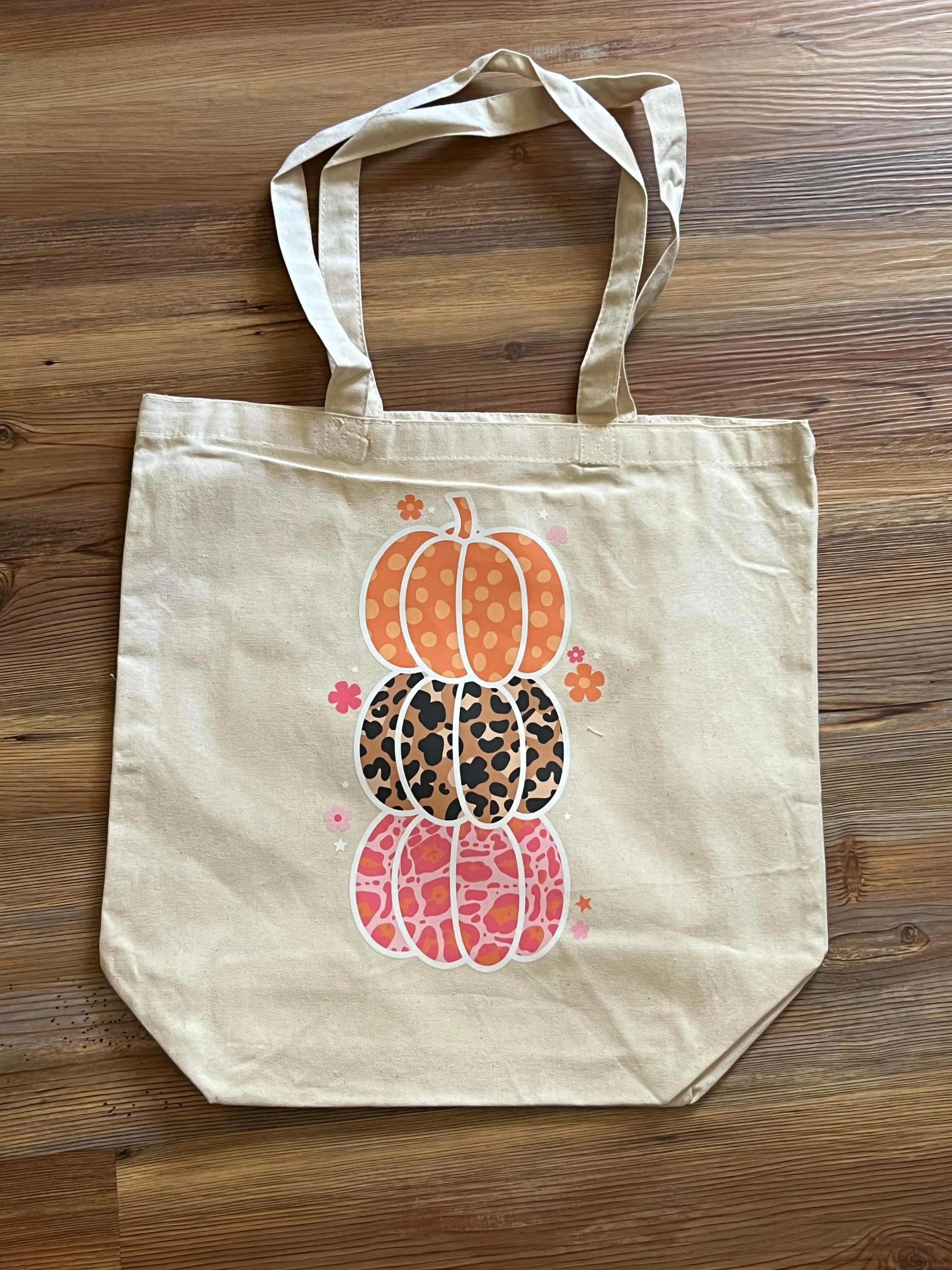 Accessories/Gifts - Printed Pumpkin Stack Tote Bag