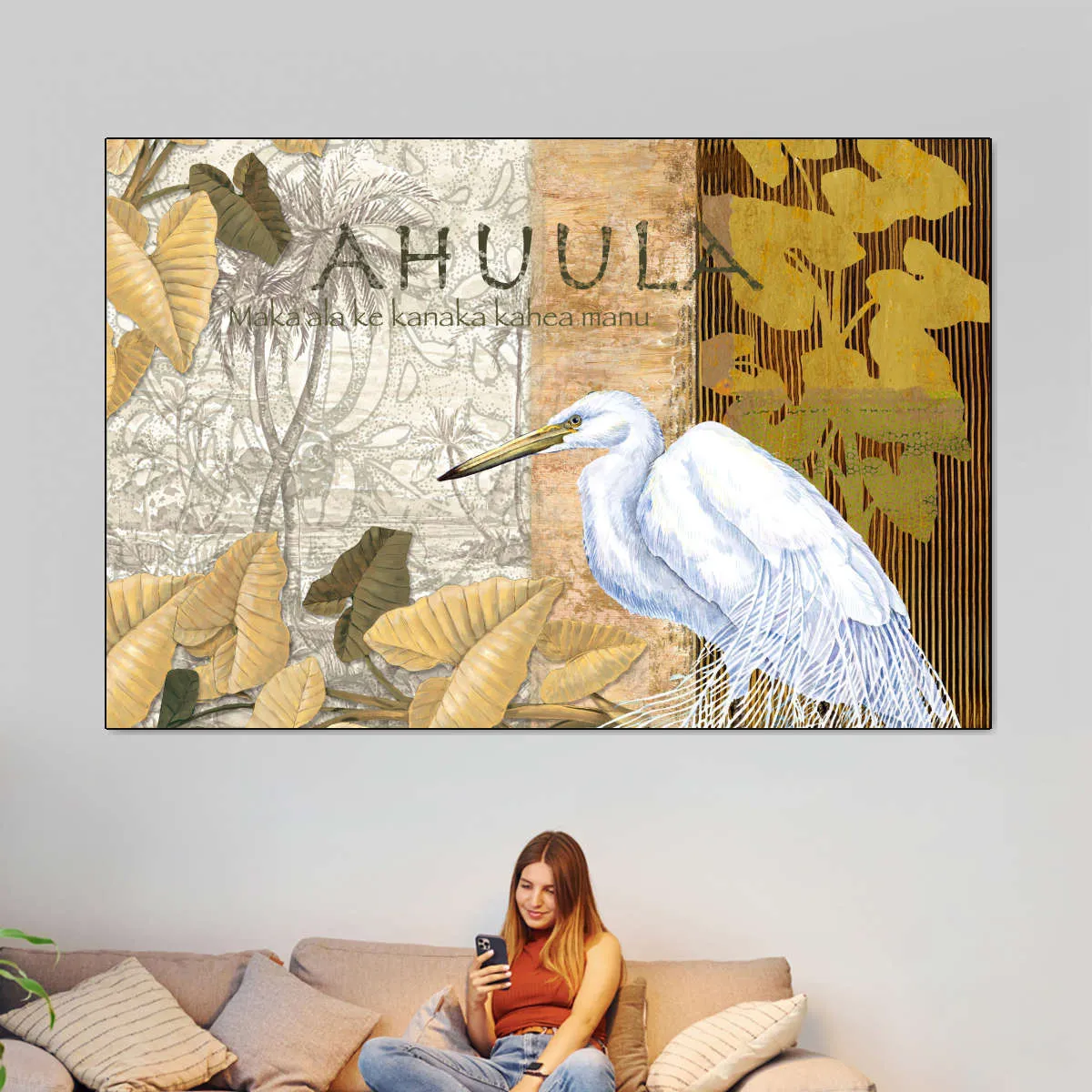 'Ahu 'Ula Feather Cloak Wall Art