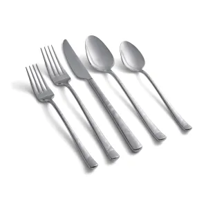 Almada Mirror Textured 20-Piece Flatware Set