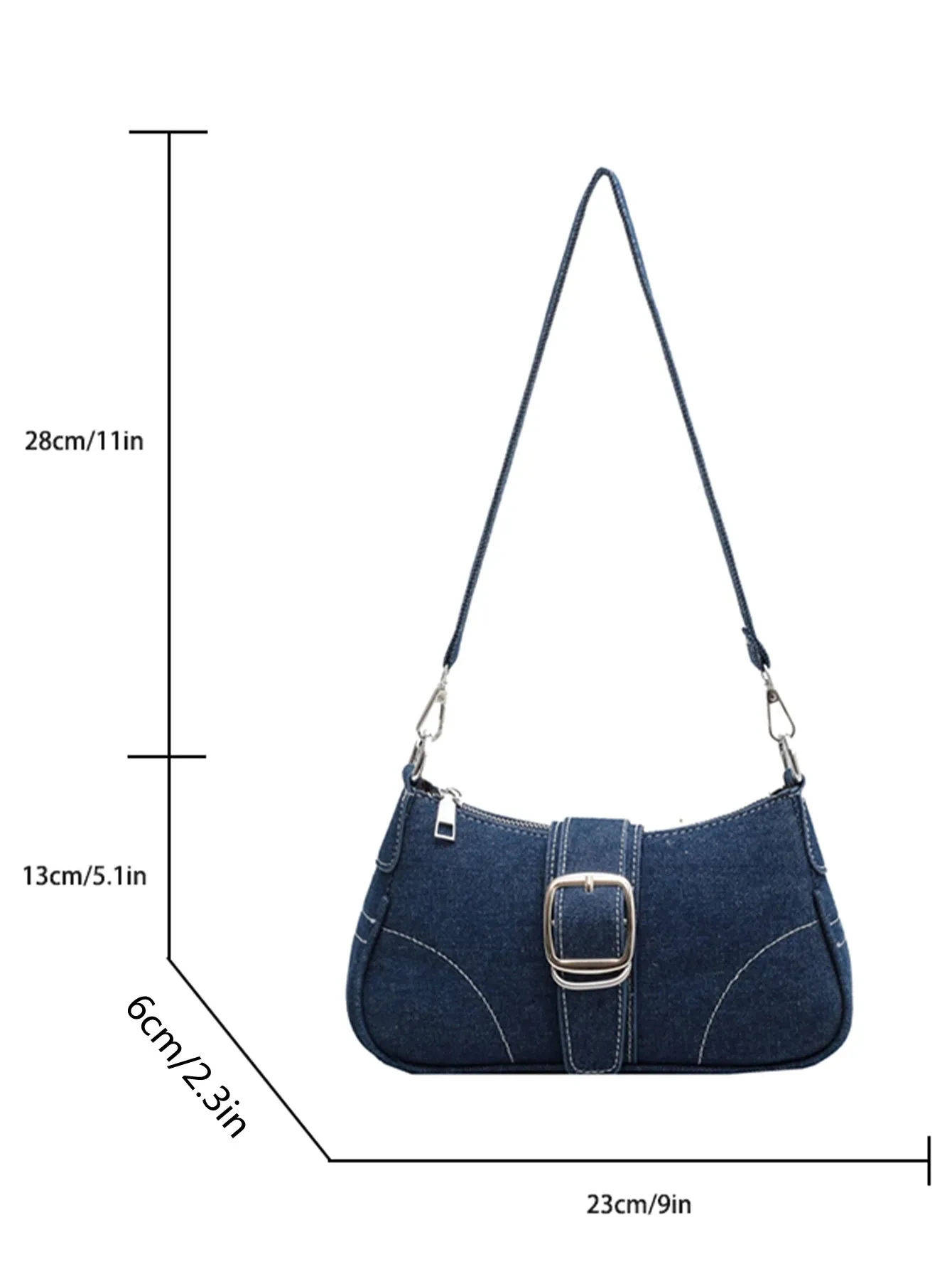 Amozae-Small Design Jeans Bag Women's New Cross-Shoulder Bag Shoulder Canvas Bag