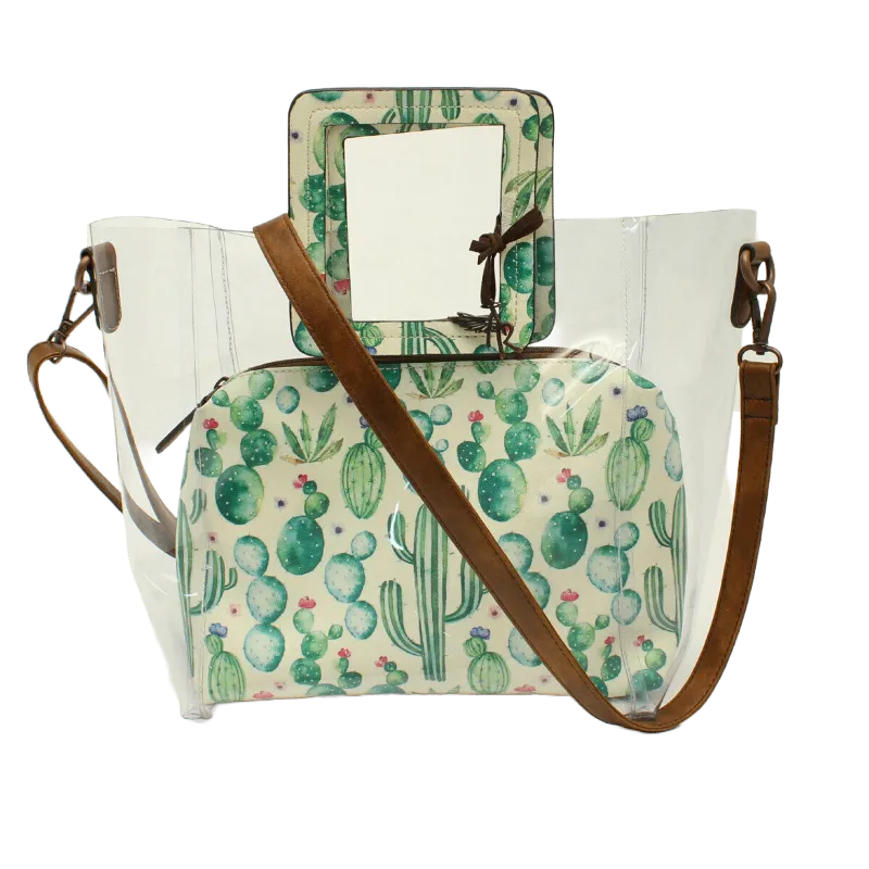 Angel Ranch Clear & Cactus 2-Piece Crossbody Bag Set  D330001402