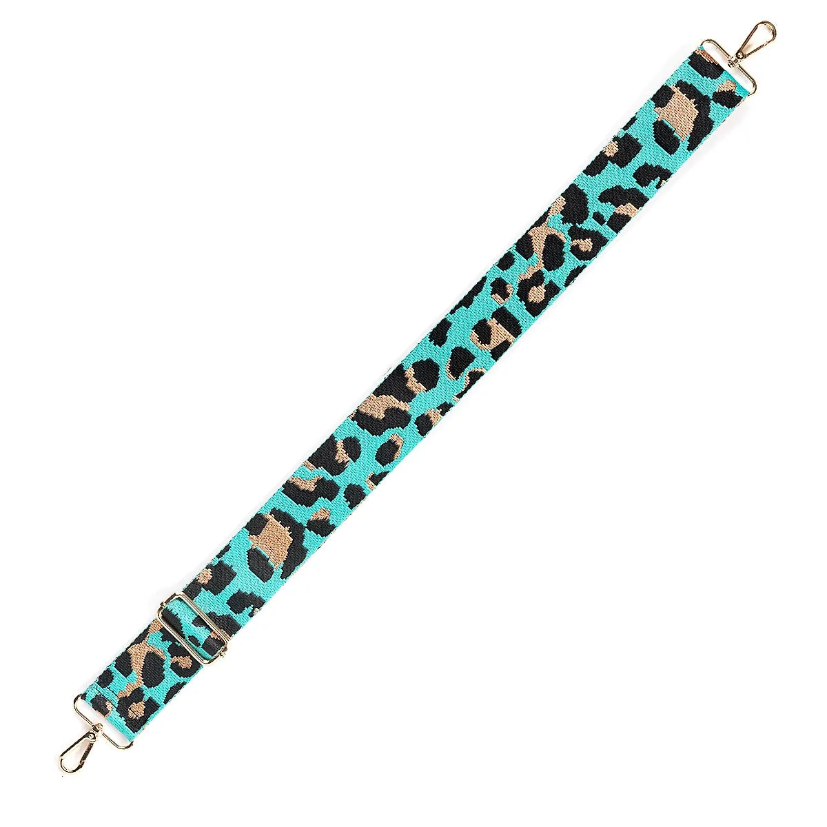 Aqua Leopard Crossbody  Strap