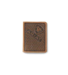 Ariat Flip Sunburst Basketweave Bifold Wallet