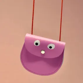 Ark Colour Design Hot Pink Googly Eye Pocket Purse