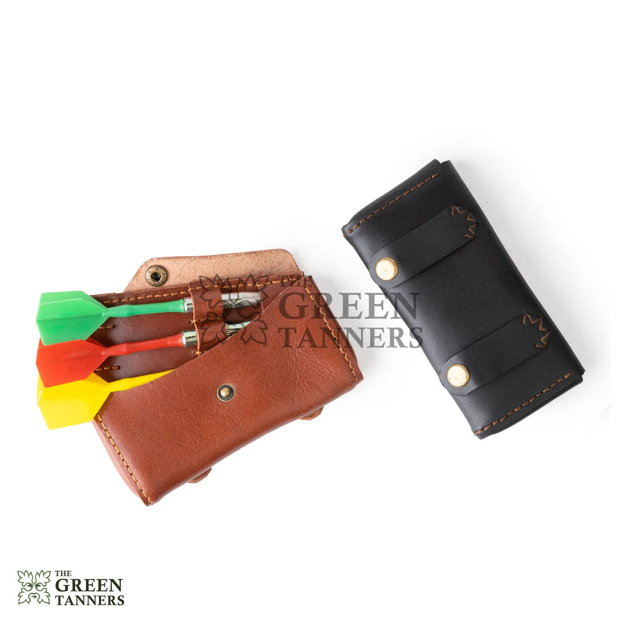 Authentic Leather Dart Holder with Belt Attachment