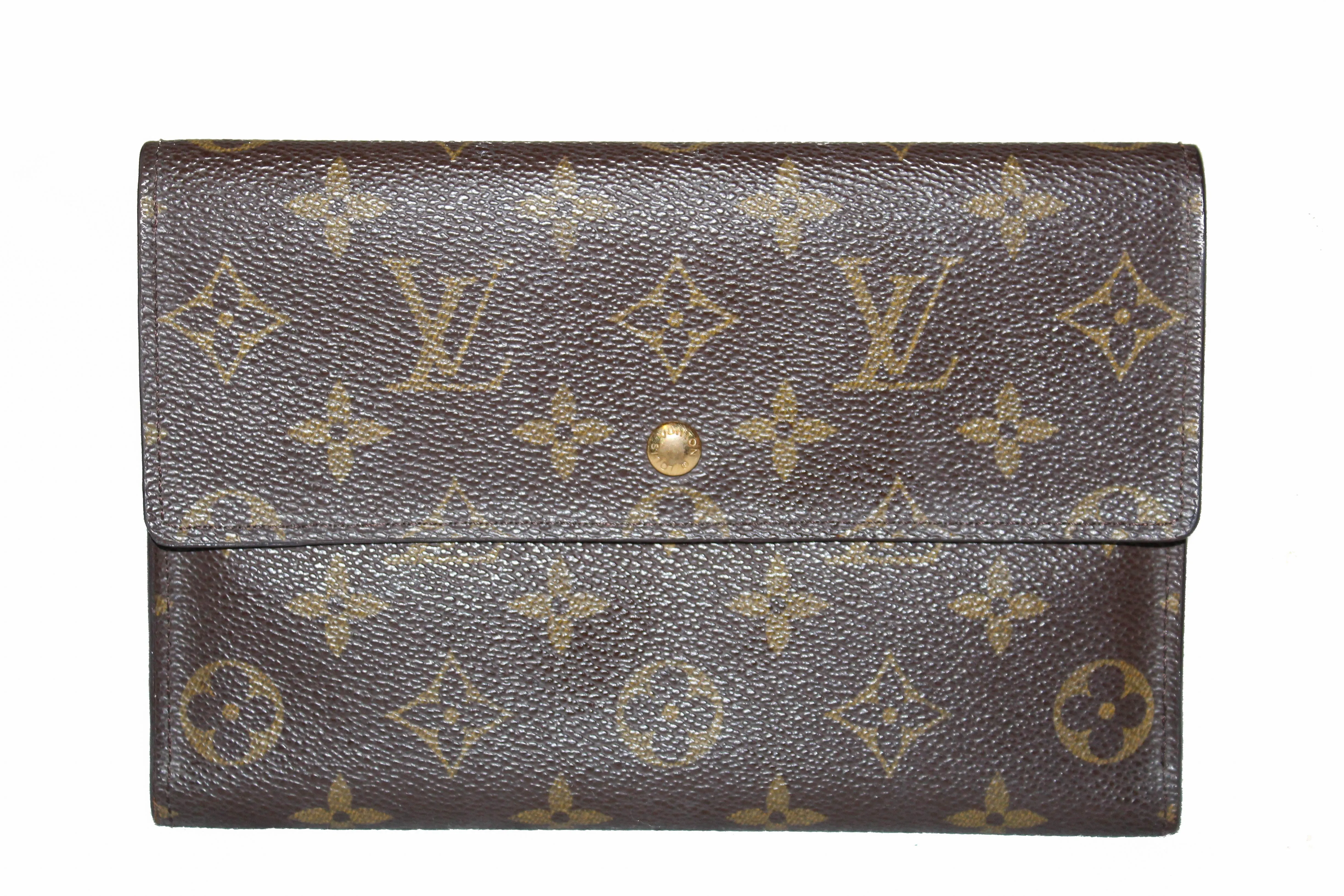 Authentic Louis Vuitton Classic Monogram Tri-Fold Wallet