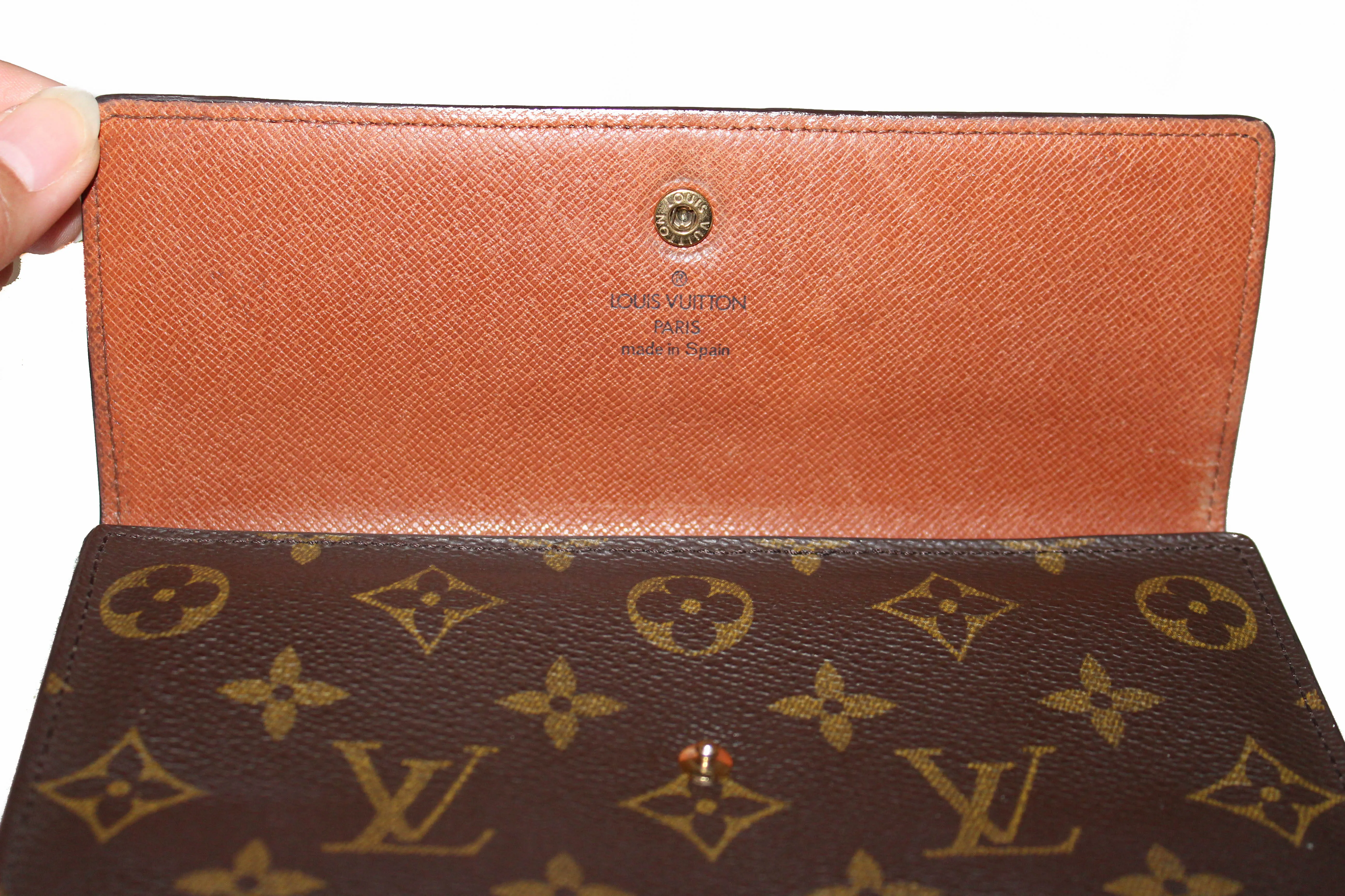 Authentic Louis Vuitton Classic Monogram Tri-Fold Wallet