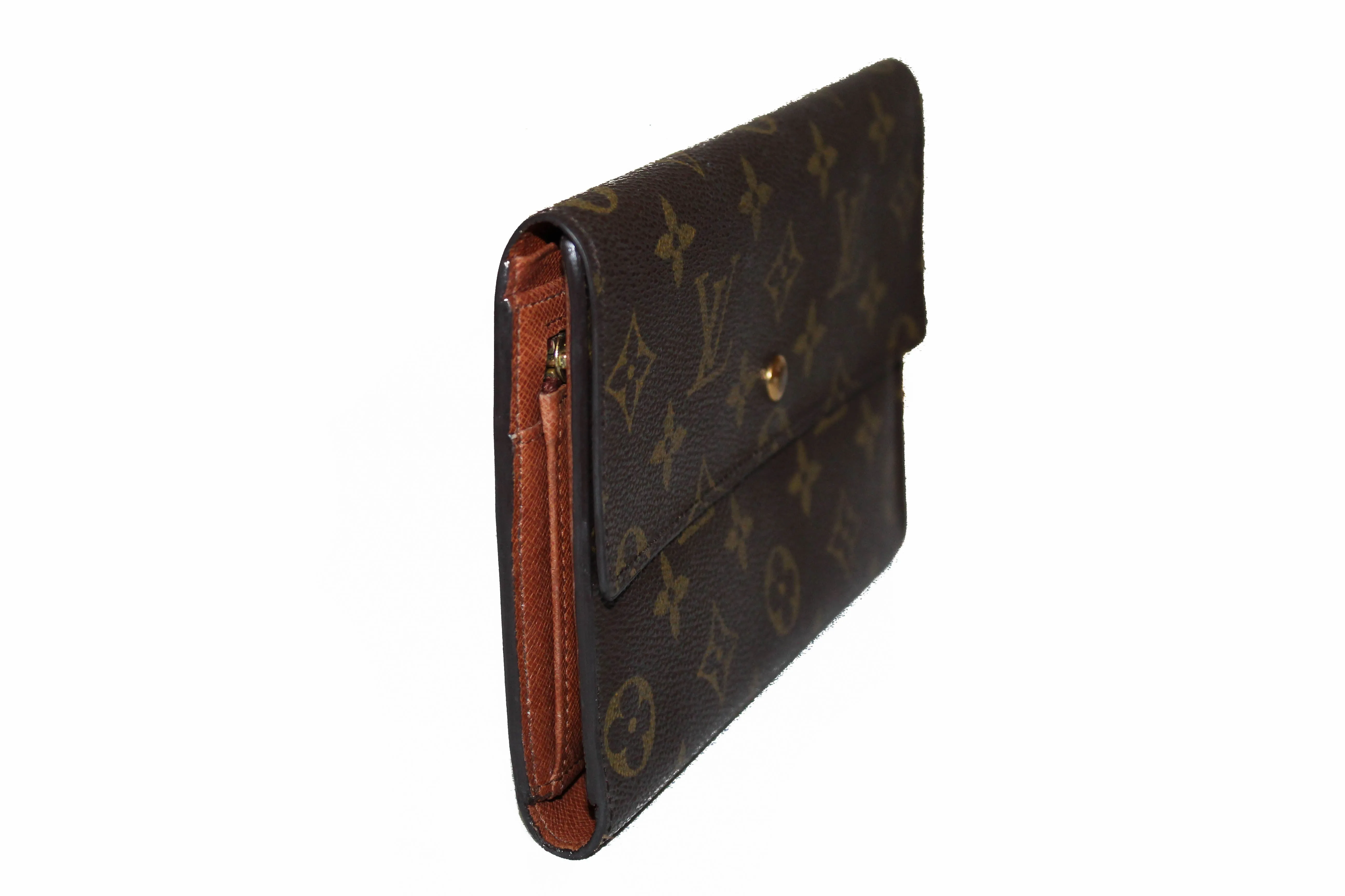 Authentic Louis Vuitton Classic Monogram Tri-Fold Wallet