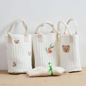 Baby Bottle Storage Embroidered Mommy Handbag