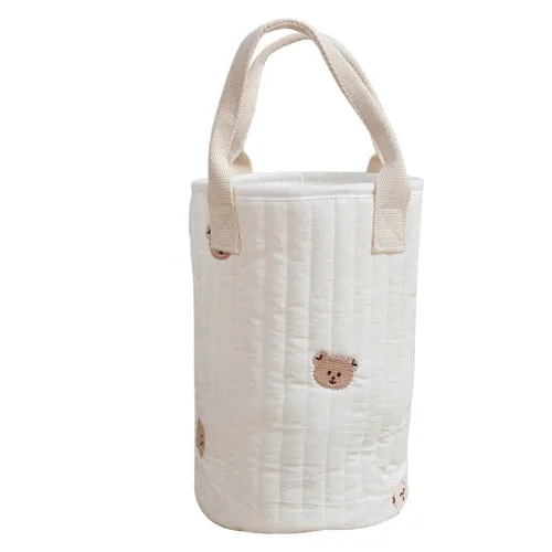 Baby Bottle Storage Embroidered Mommy Handbag