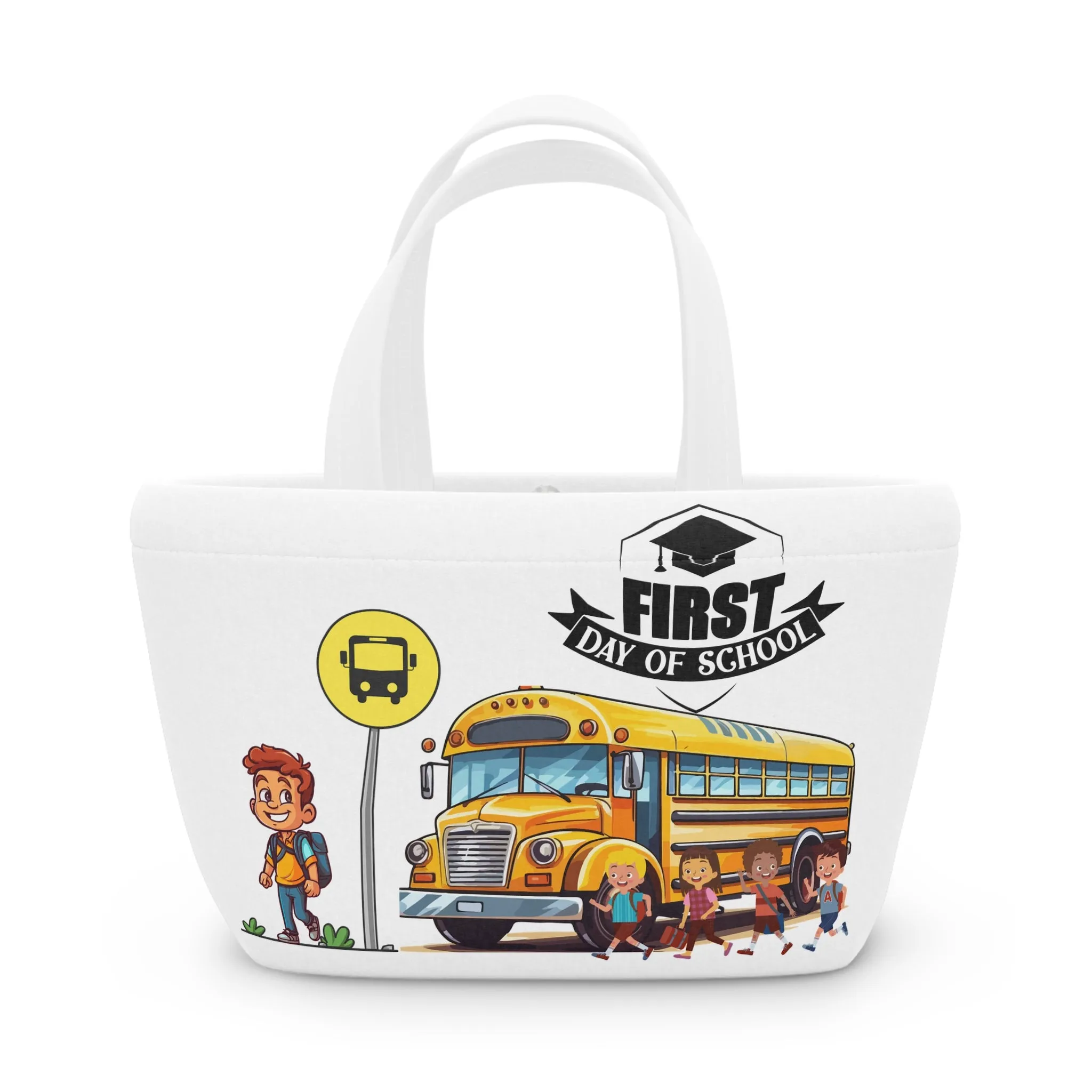 Back To School Lunch Bag, Back to Learning Lunch Bag, Ready for School Lunch Bag. First day Of School.