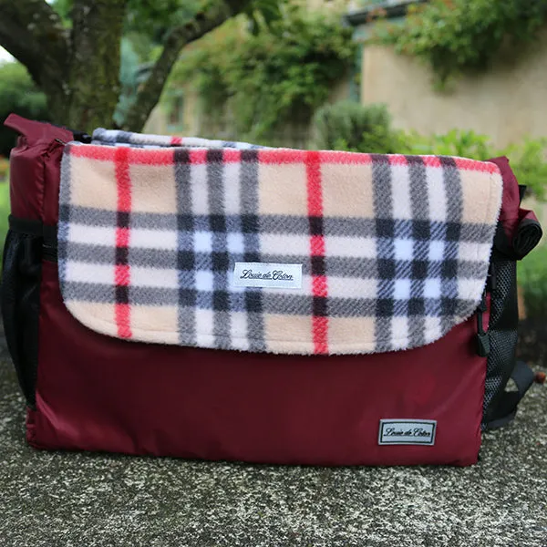 Bag Liner/Blanket - Cream Plaid