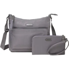 Baggallini Greenwich Crossbody Smoke Nylon