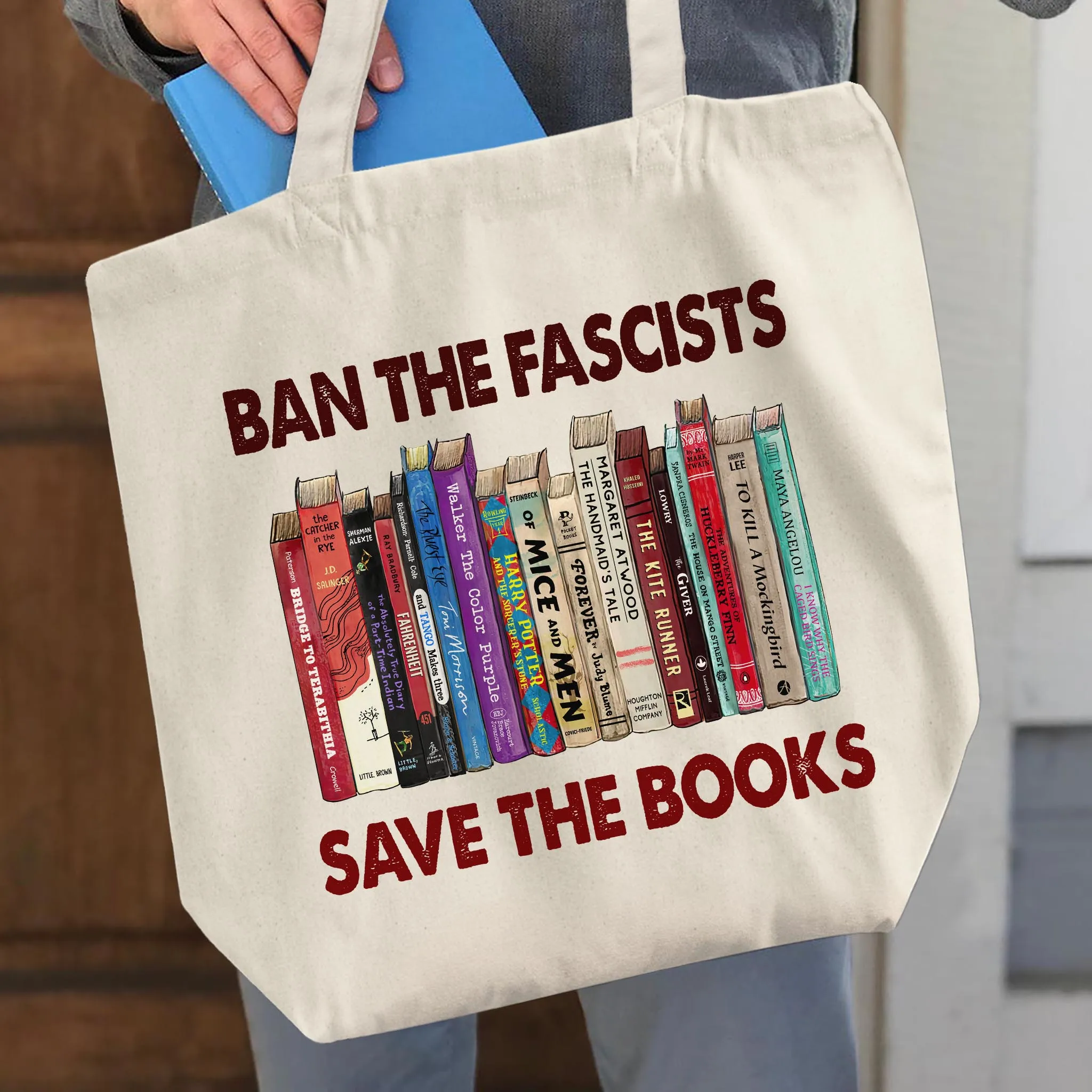 Ban The Fascists Save The Books Book Lovers Gift TBW377