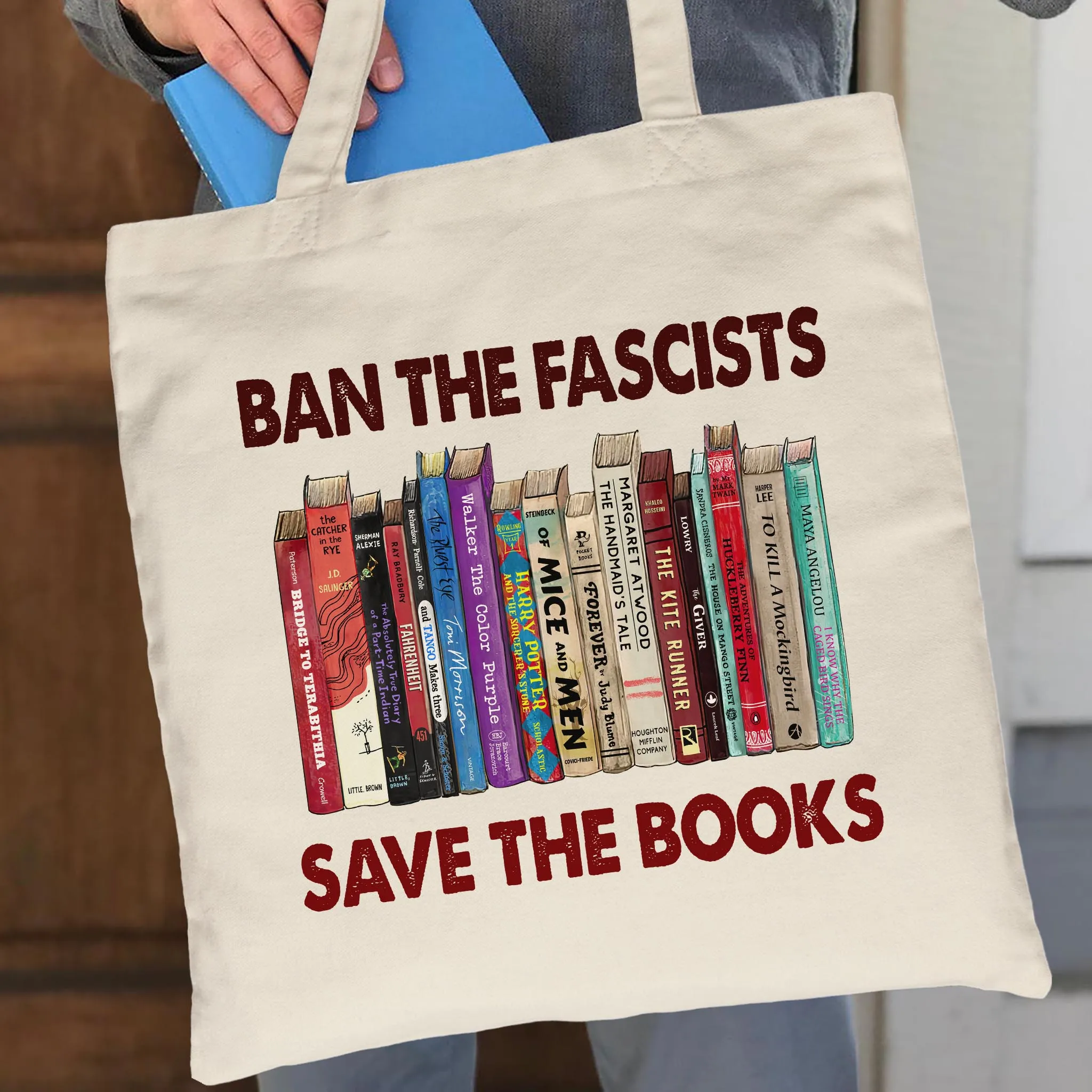 Ban The Fascists Save The Books Book Lovers Gift TBW377