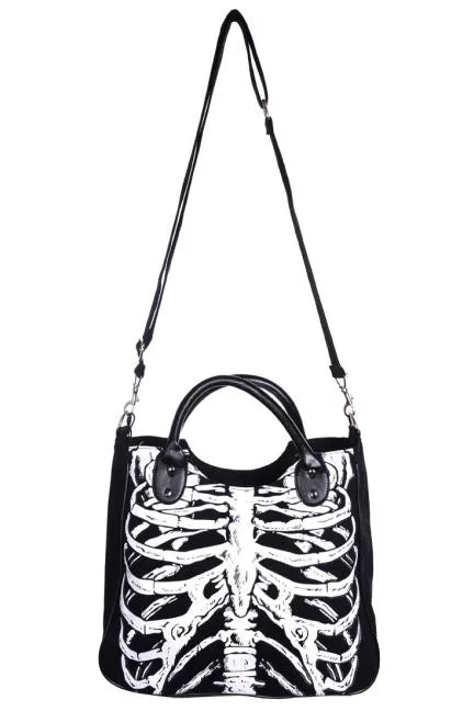 Banned Glow in the Dark Ribcage Bag