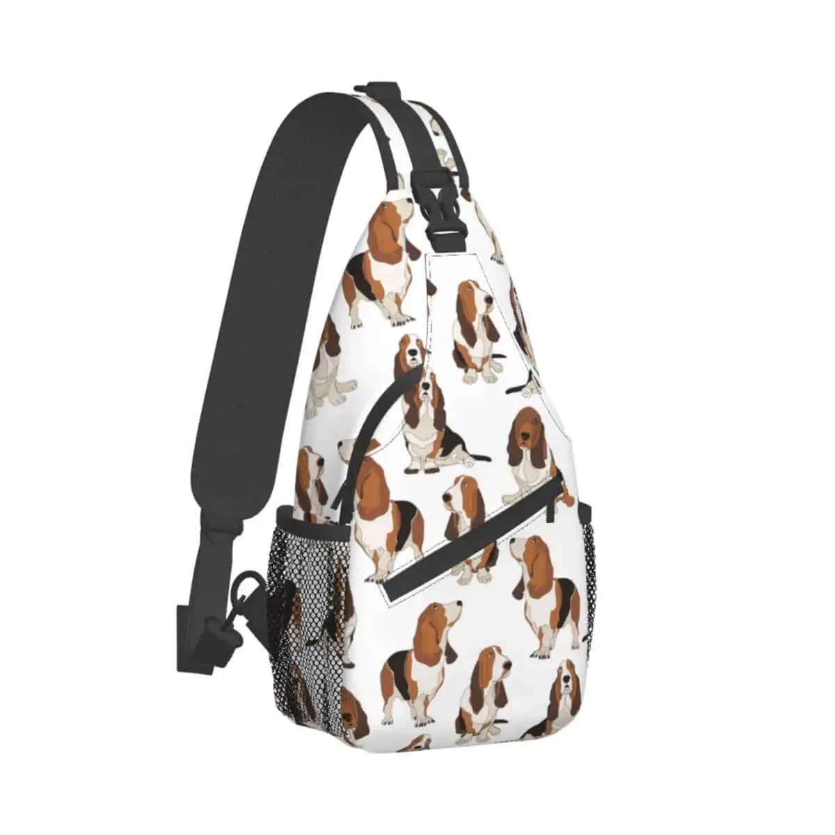 Basset Hound Dog Crossbody Sling Bag