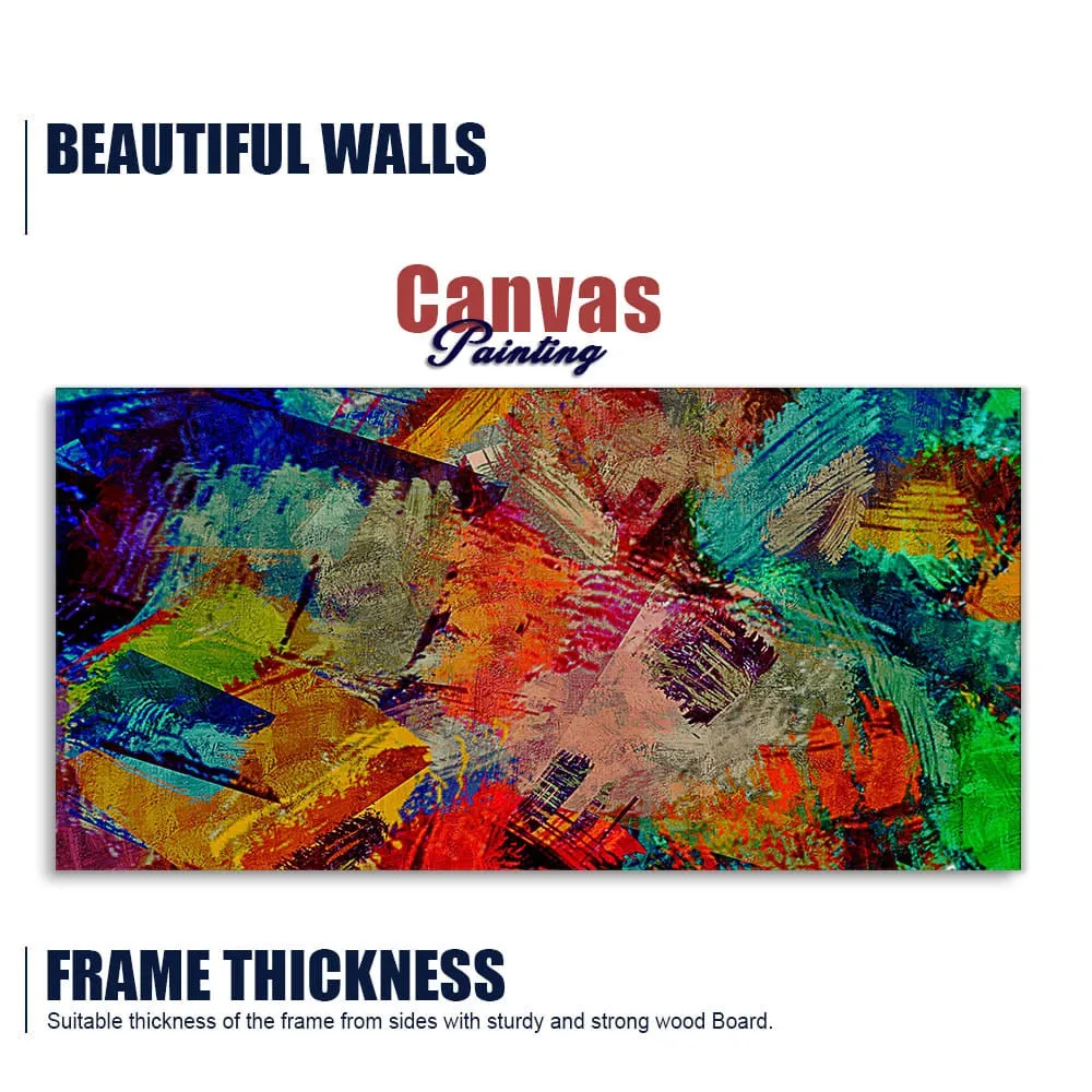 Beautiful Abstract Colorful Textured art Premium Canvas Wall Painting