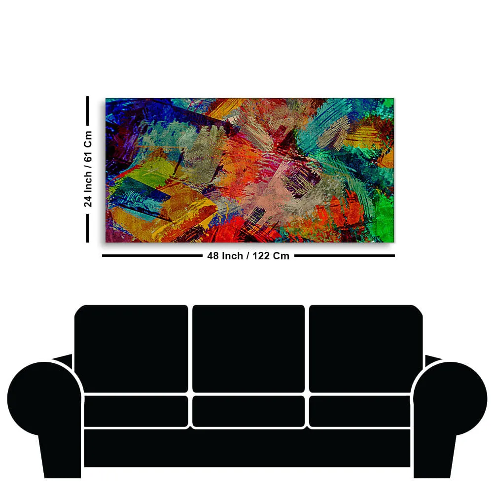 Beautiful Abstract Colorful Textured art Premium Canvas Wall Painting