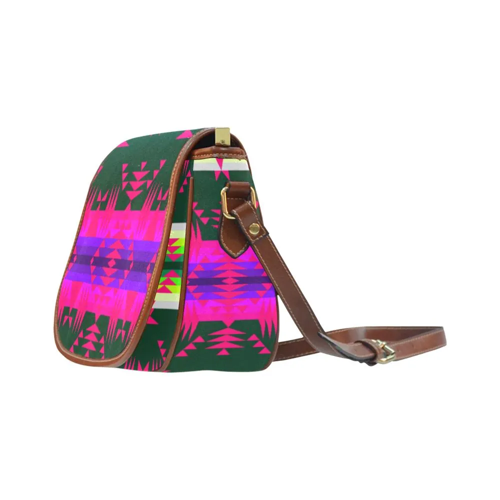 Between the Mountains Deep Lake Sunset Saddle Bag/Small