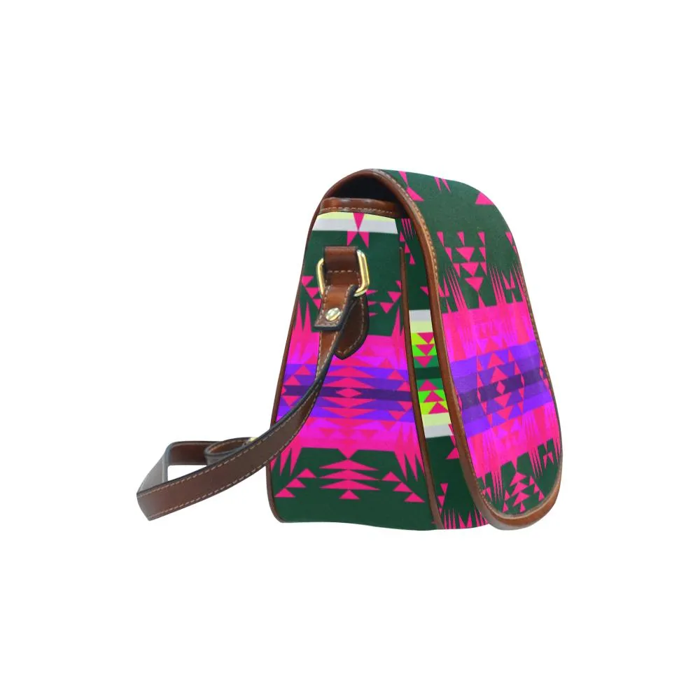 Between the Mountains Deep Lake Sunset Saddle Bag/Small