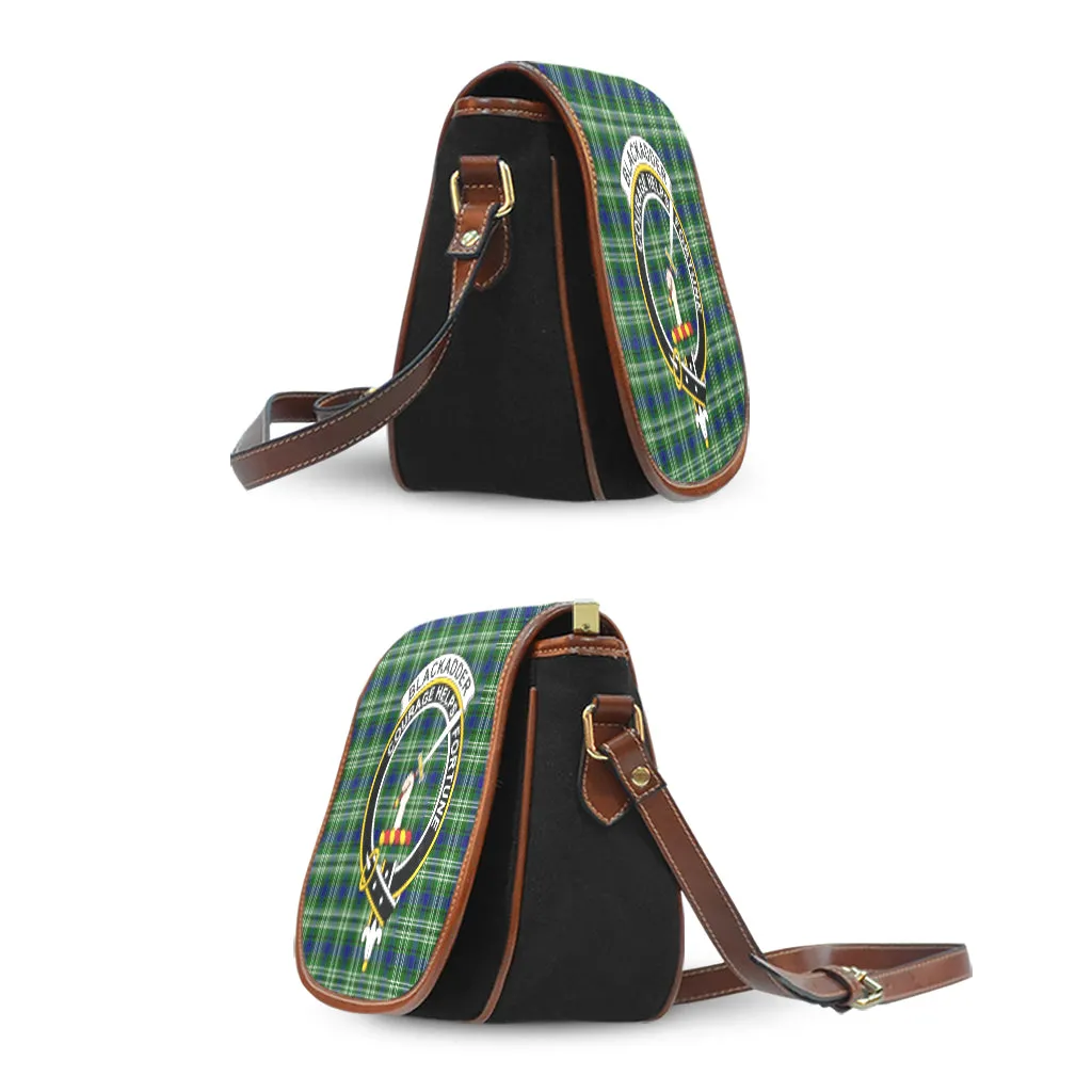 Blackadder Tartan Saddle Bag with Family Crest