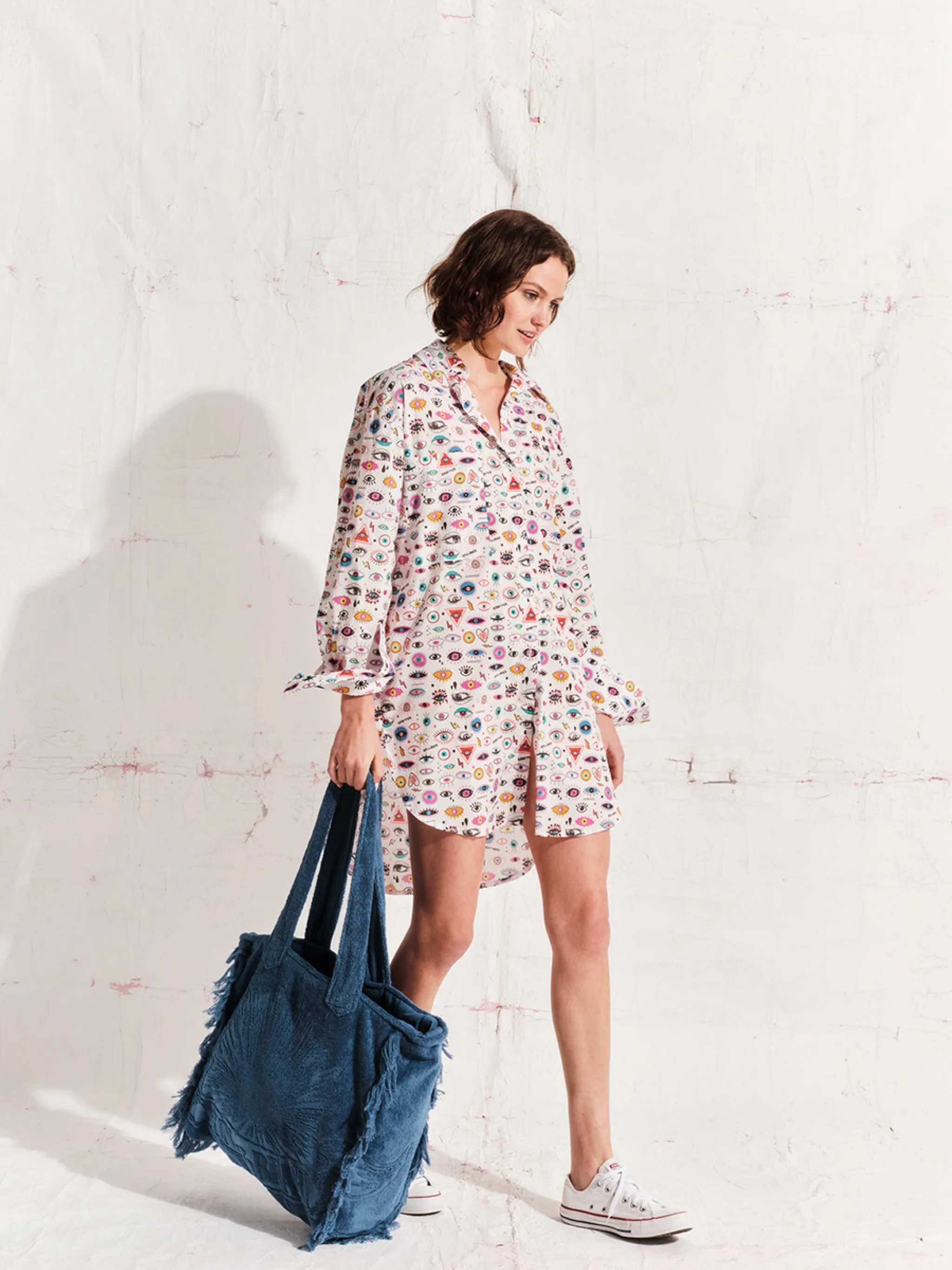 Blue | Terry Tote Beach Bag