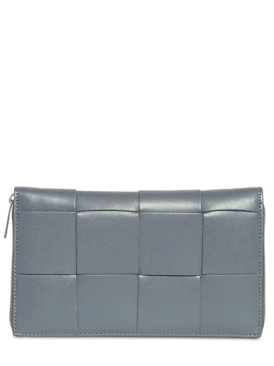 Bottega Veneta   Cassette leather zip around wallet 