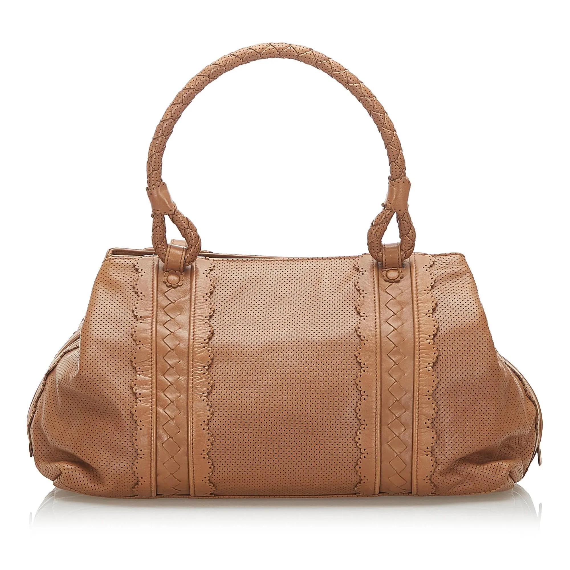 Bottega Veneta Intrecciato Leather Handbag (SHG-18825)