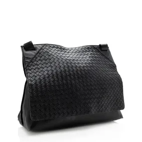 Bottega Veneta Intrecciato Nappa Messenger Bag - FINAL SALE (SHF-18356)