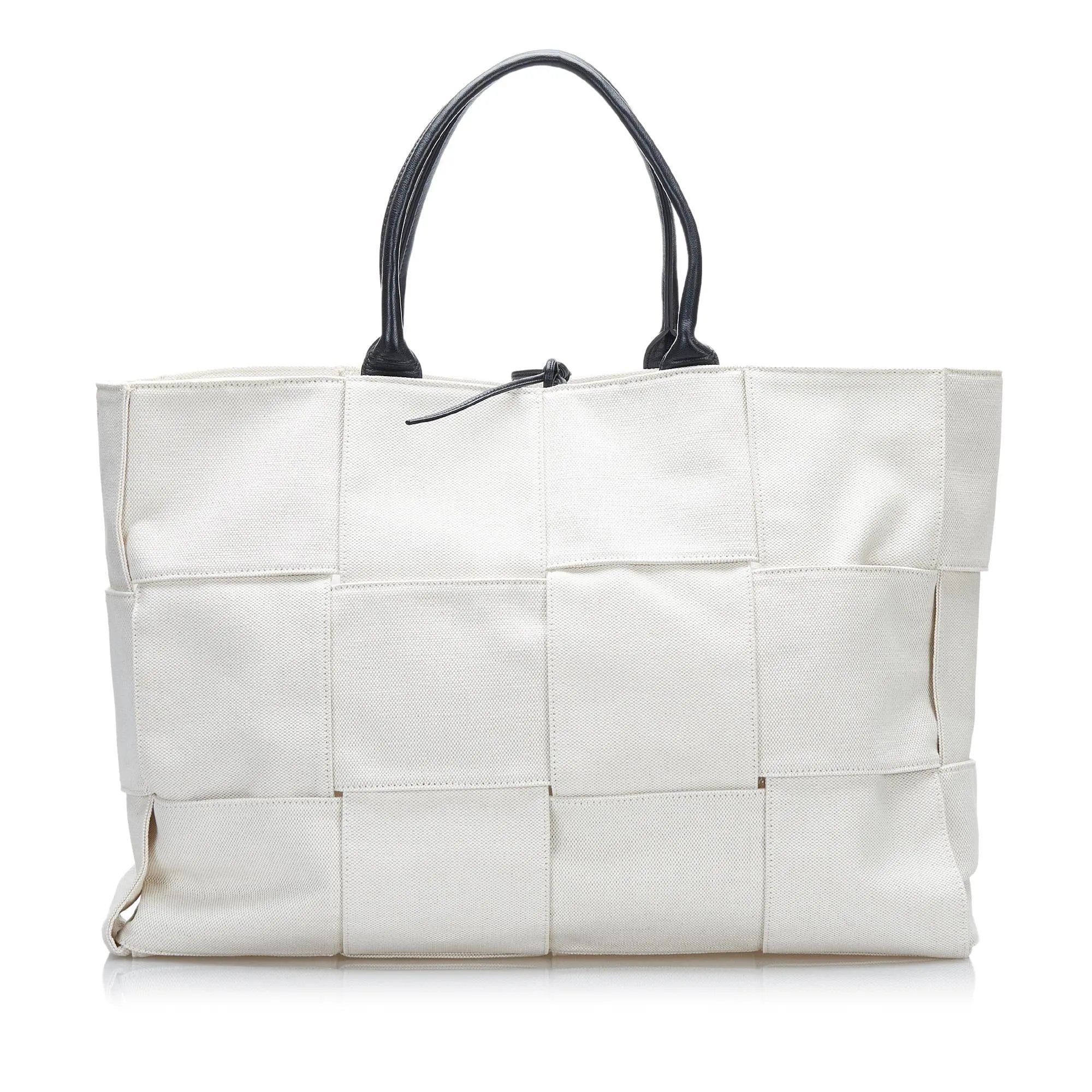 Bottega Veneta Large Canvas Arco Tote (SHG-36994)