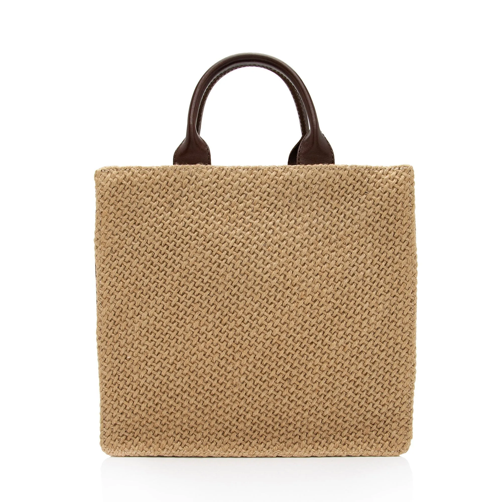 Bottega Veneta Vintage Woven Raffia Leather Zip Tote (SHF-Hp09r7)