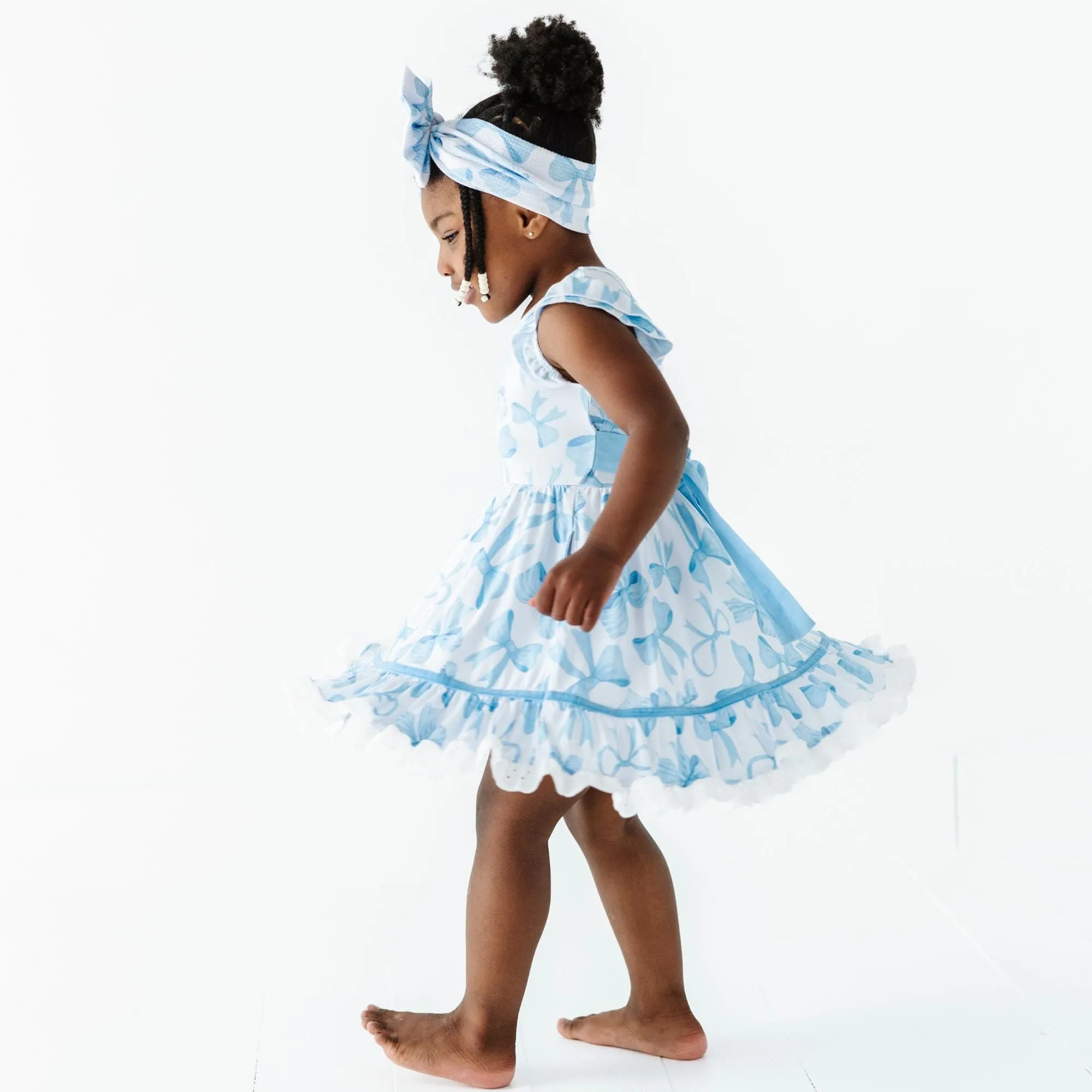 Bow Sweet Bow Girls Party Dress