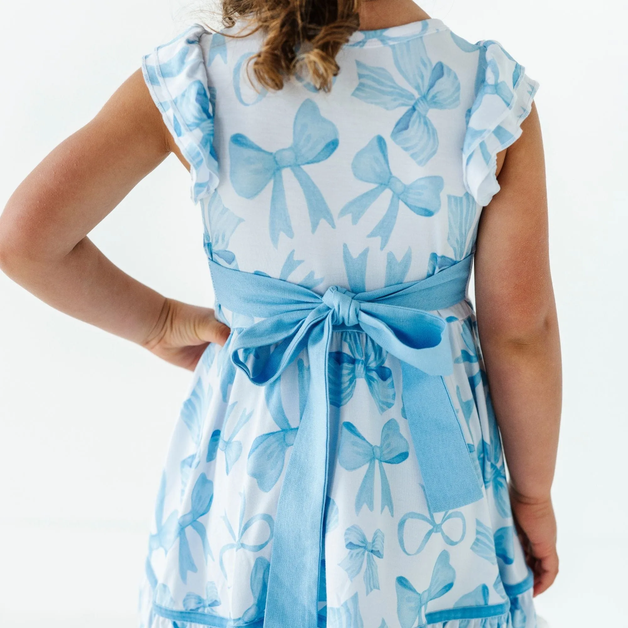 Bow Sweet Bow Girls Party Dress