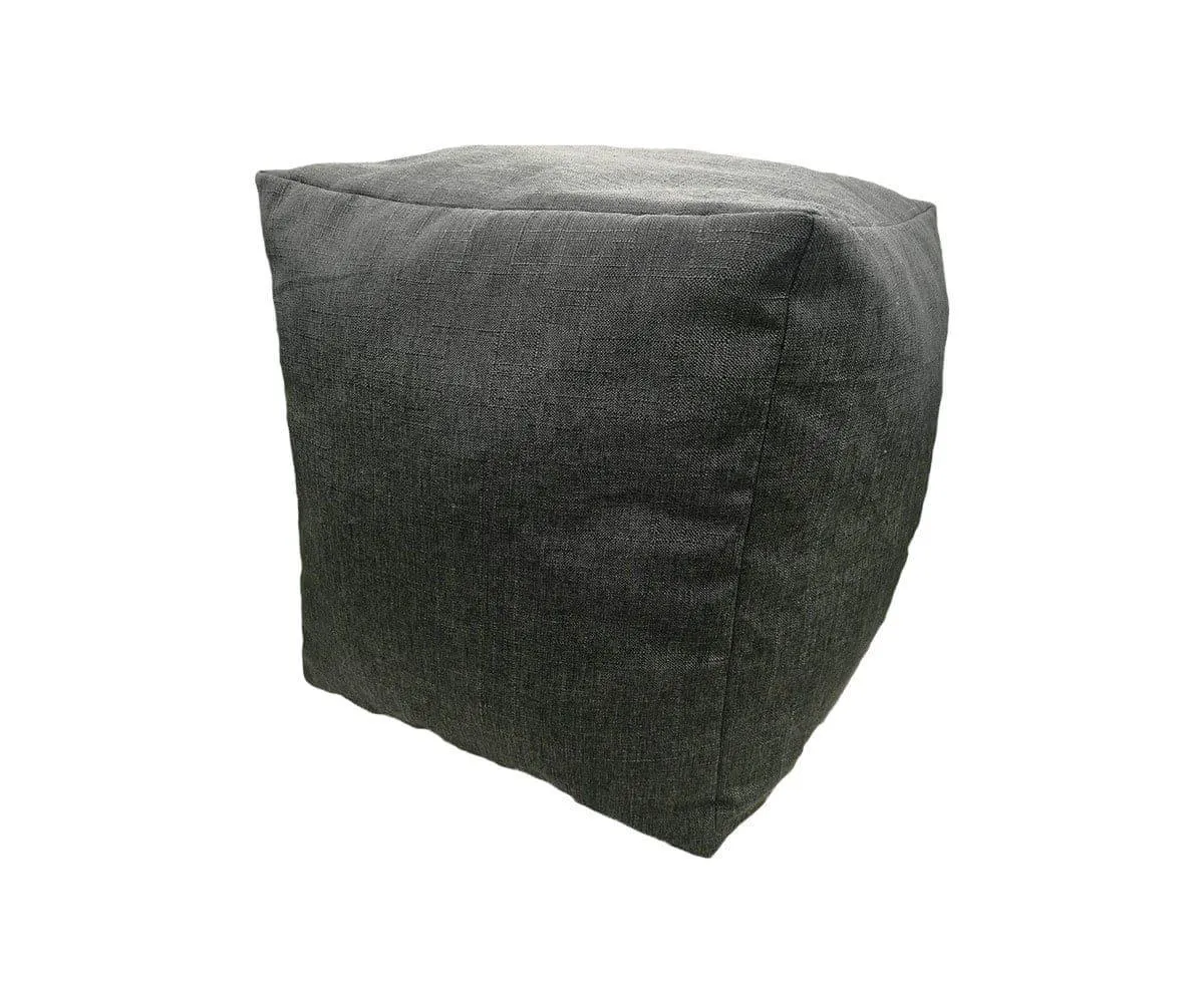 Caleb Canvas Pouf