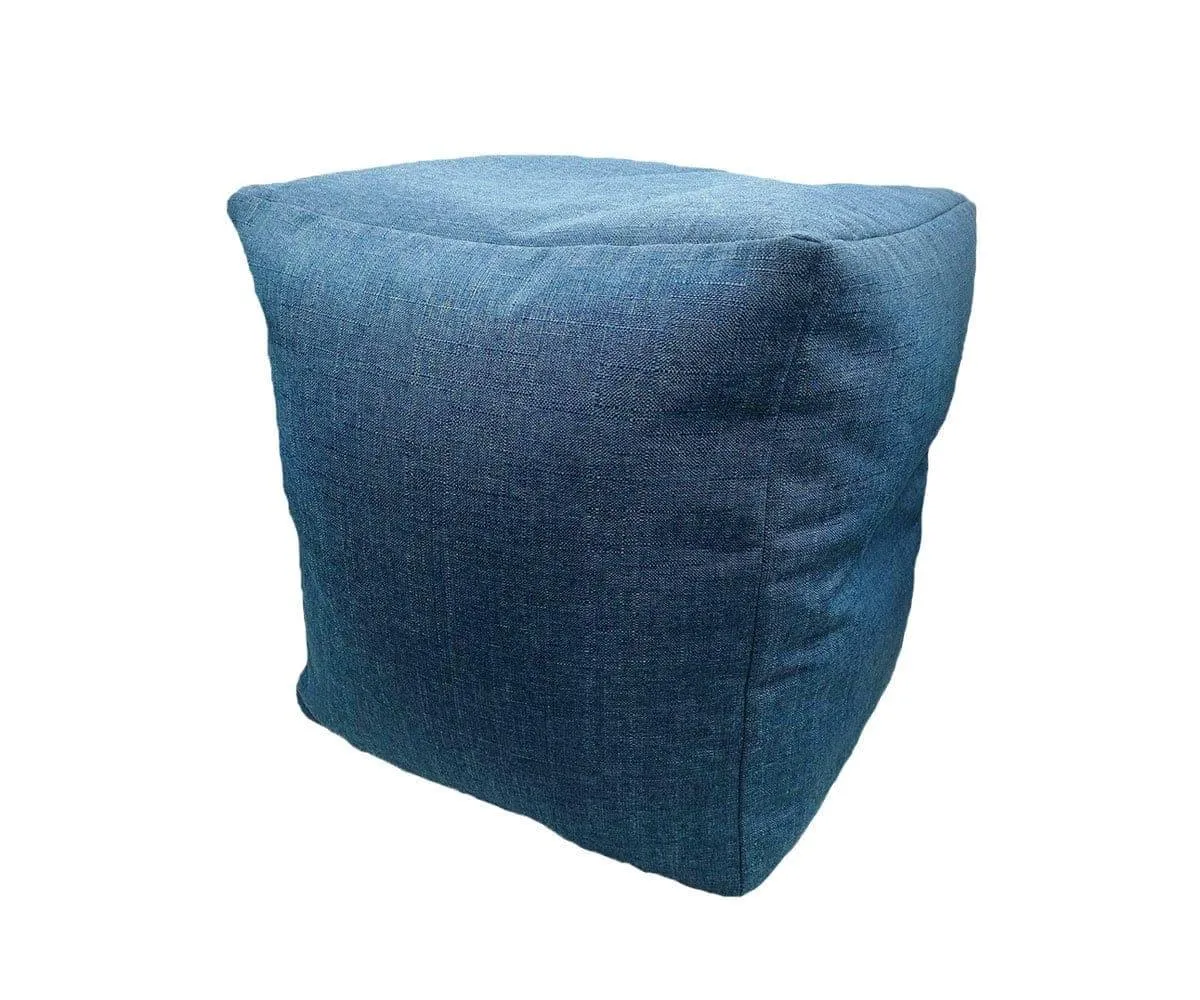 Caleb Canvas Pouf