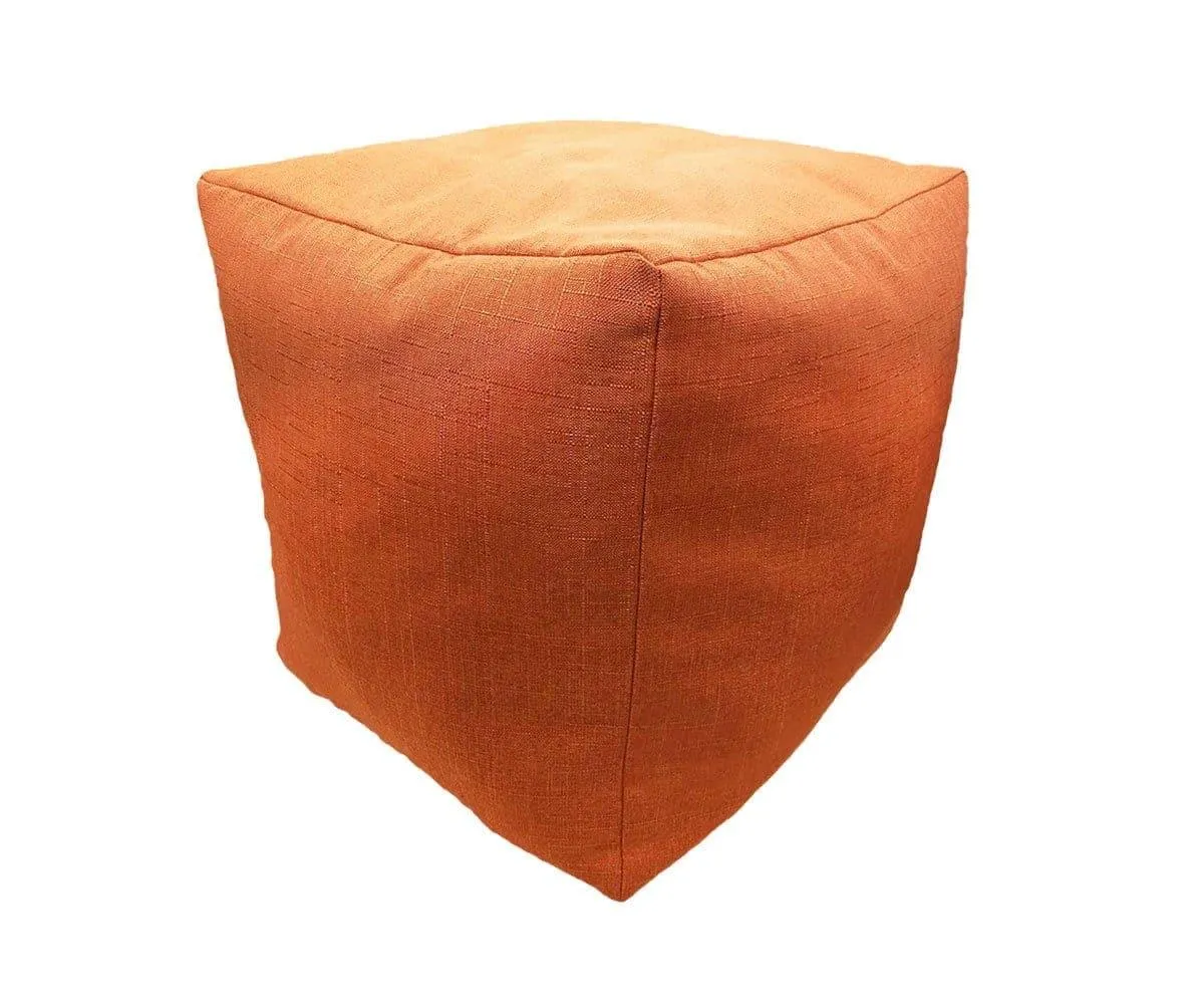 Caleb Canvas Pouf